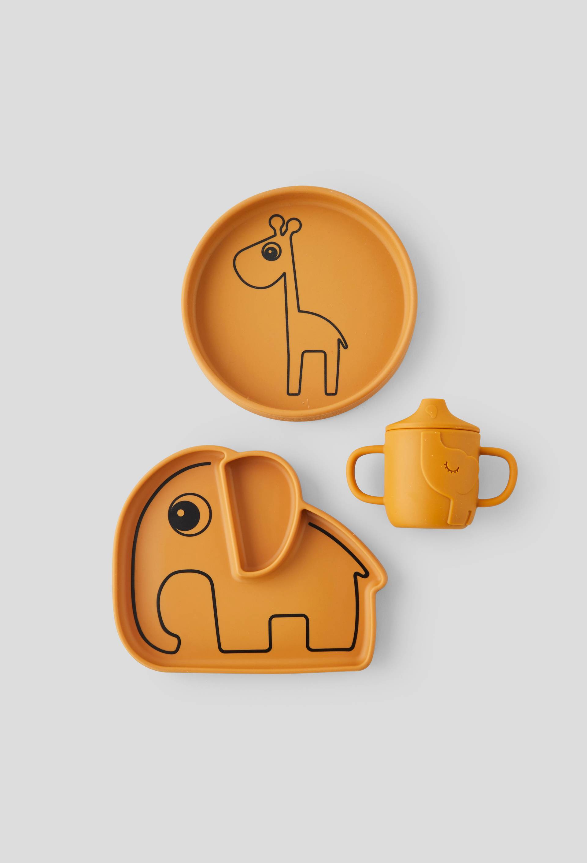 Tasse en silicone avec anses, 32cL, Orange, large image number 1