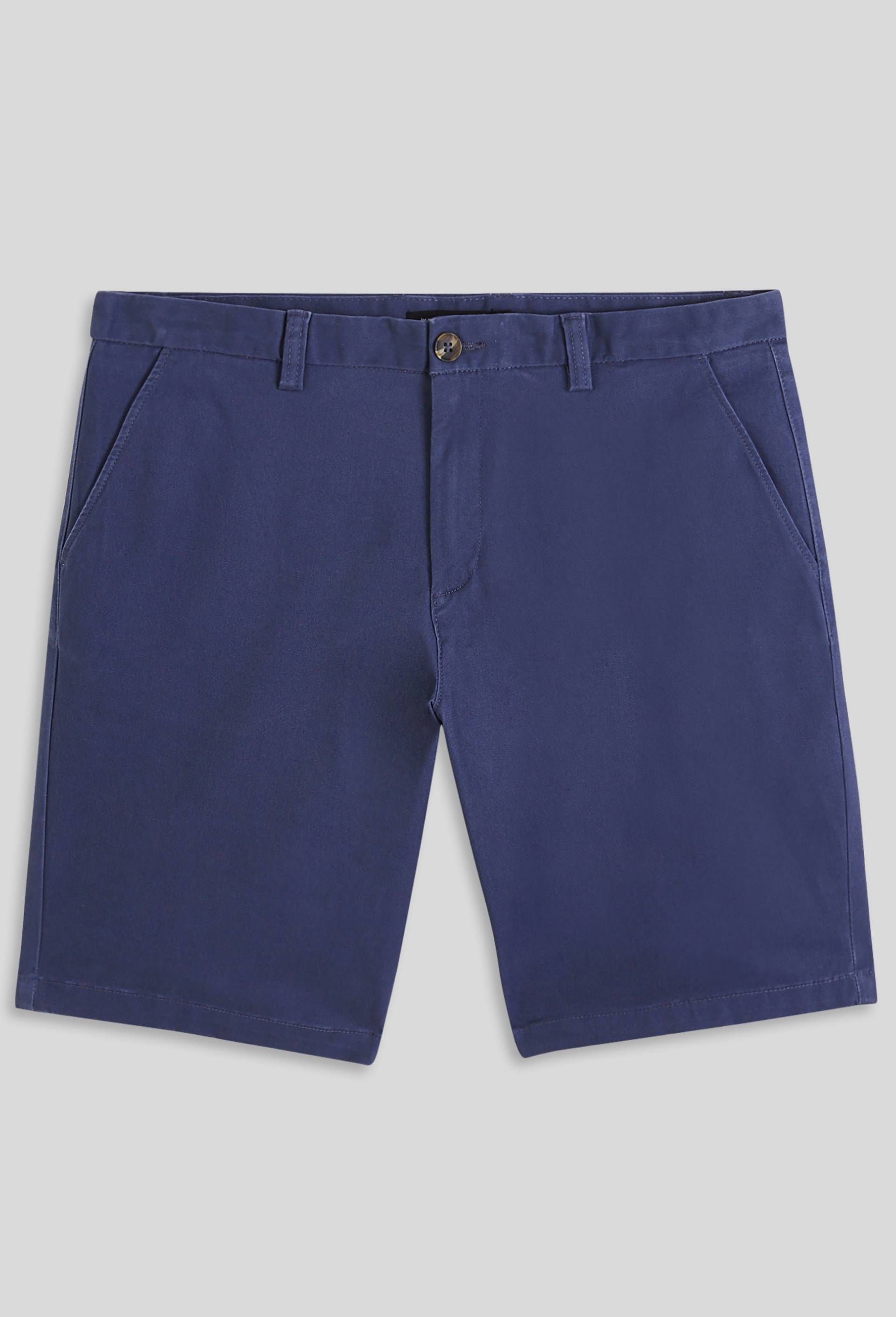 Bermuda straight en coton GOTS, Bleu foncé, large image number 2
