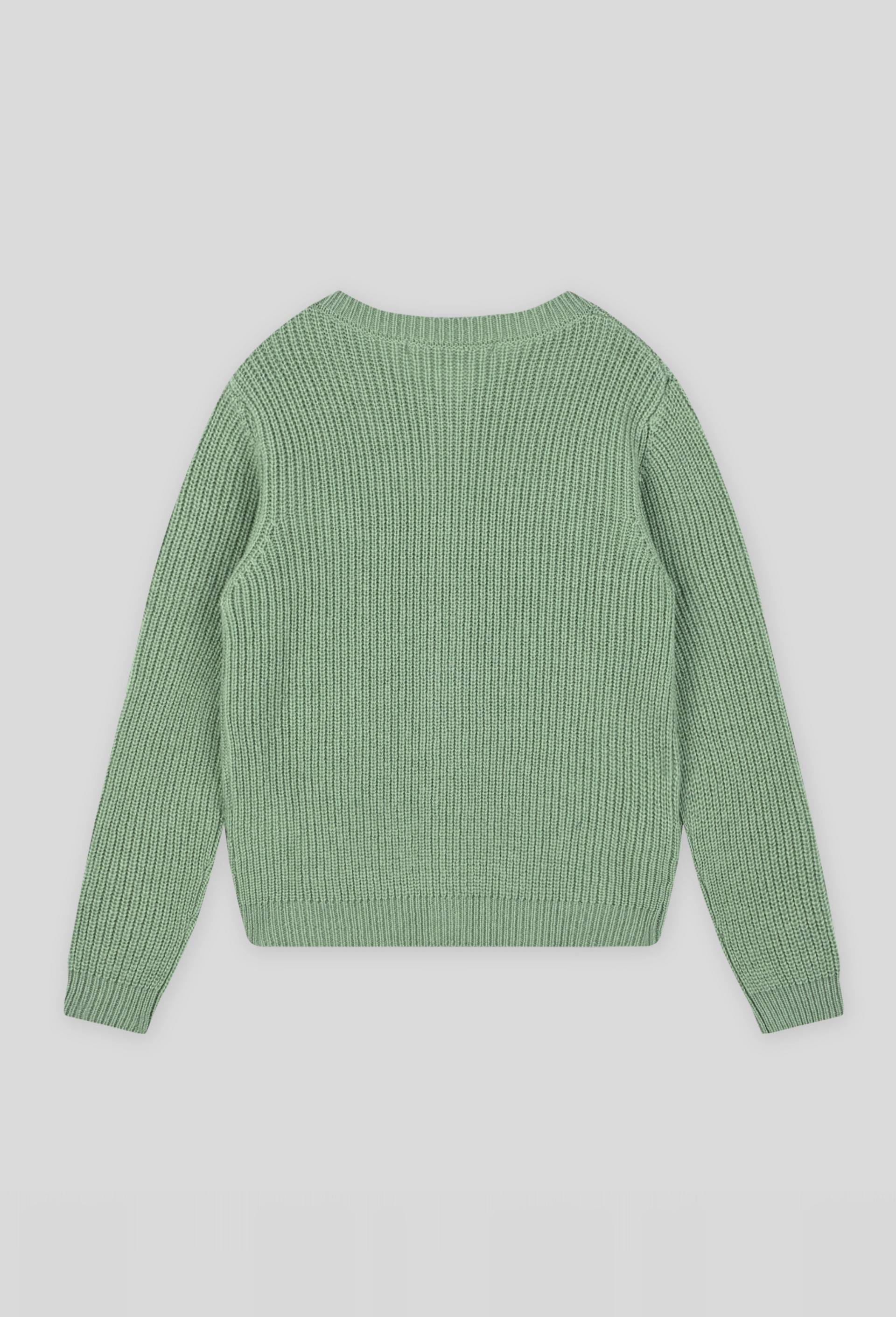 Cardigan en laine et cachemire certifié Oekotex, Vert, large image number 1