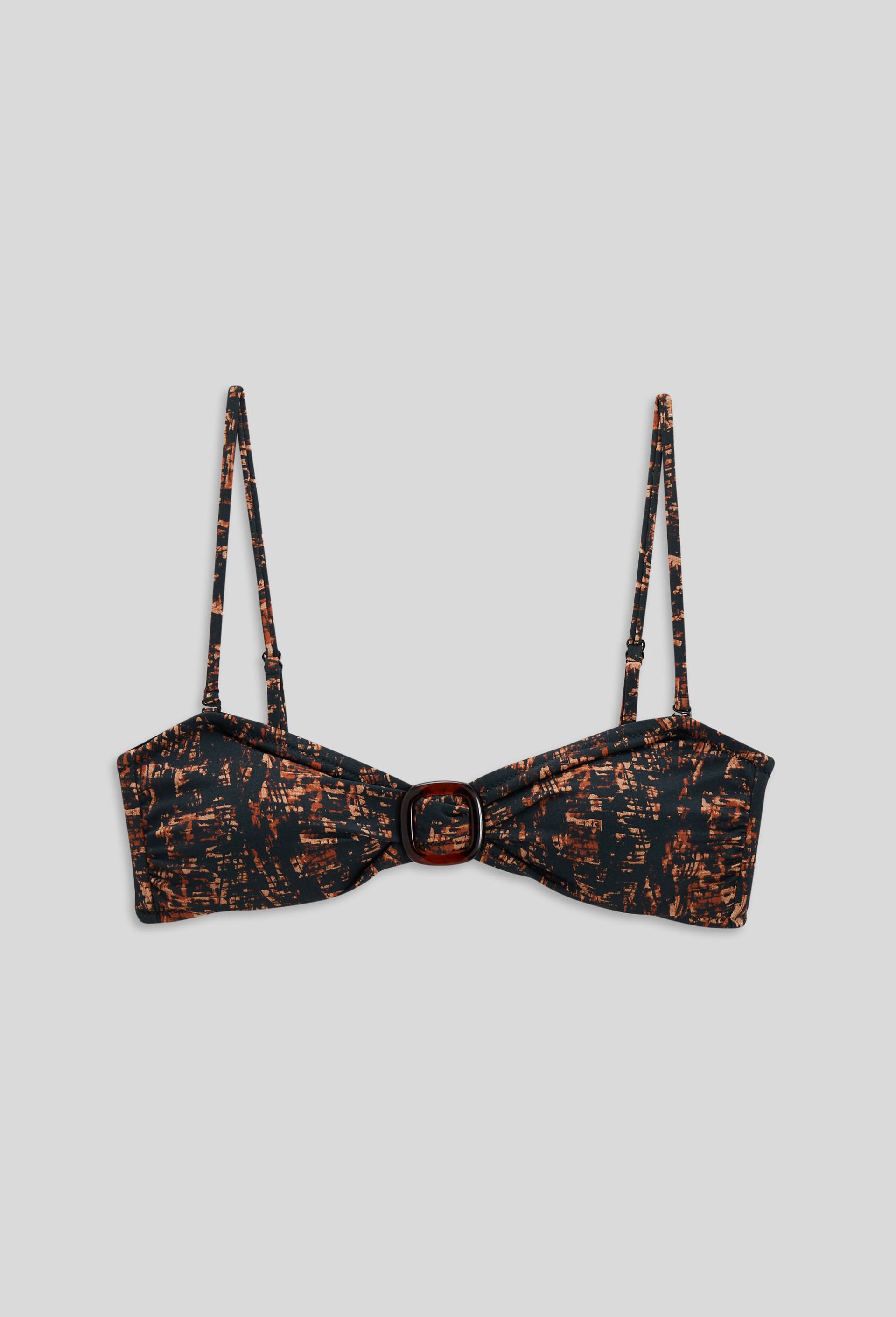 Bandeau maillot de bain, Oeko-Tex, Brun, large image number 2