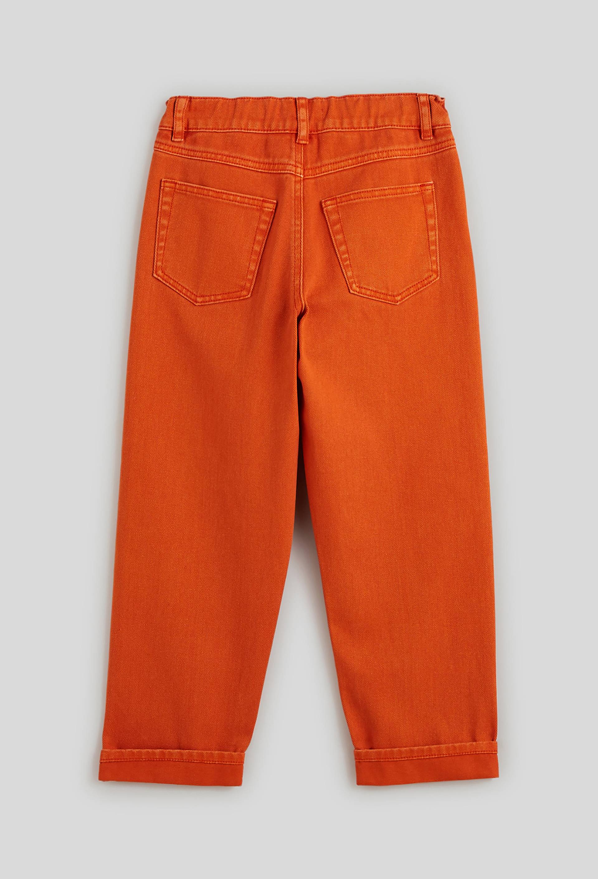 Jean en twill, Coton BIO, Orange, large image number 1