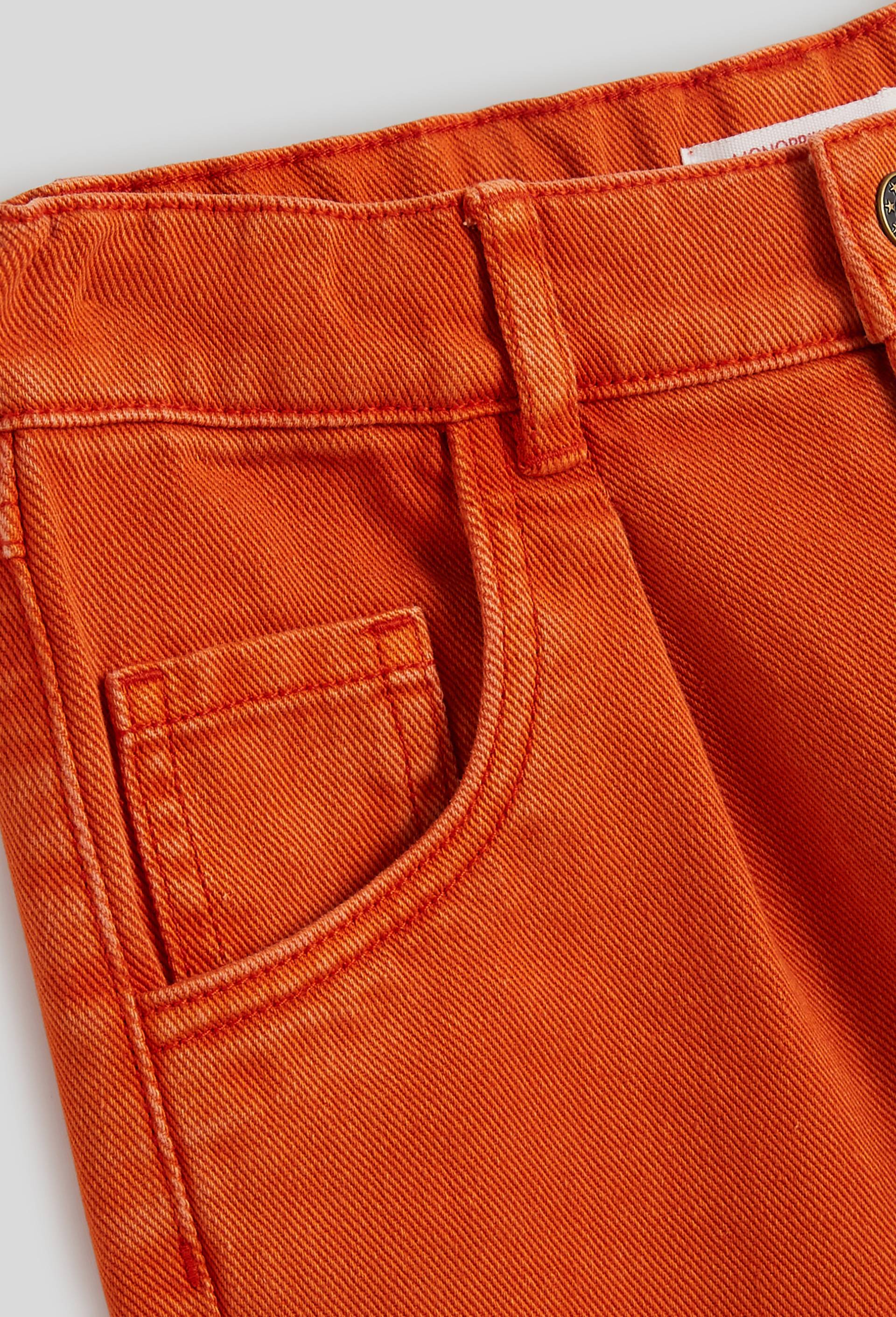 Jean en twill, Coton BIO, Orange, large image number 2