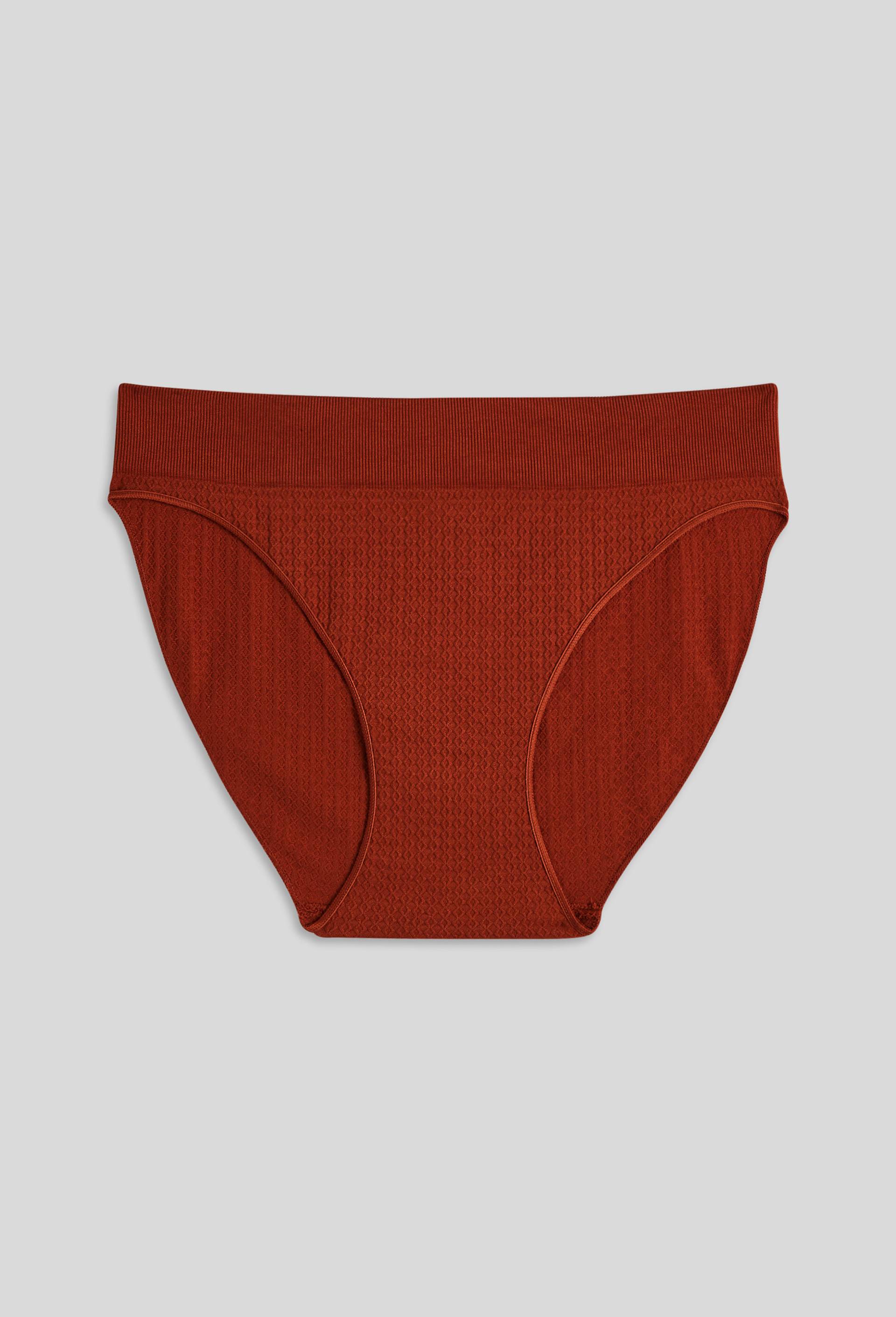 Culotte taille haute AMELIE, Oeko-Tex, Rouge foncé, large image number 2