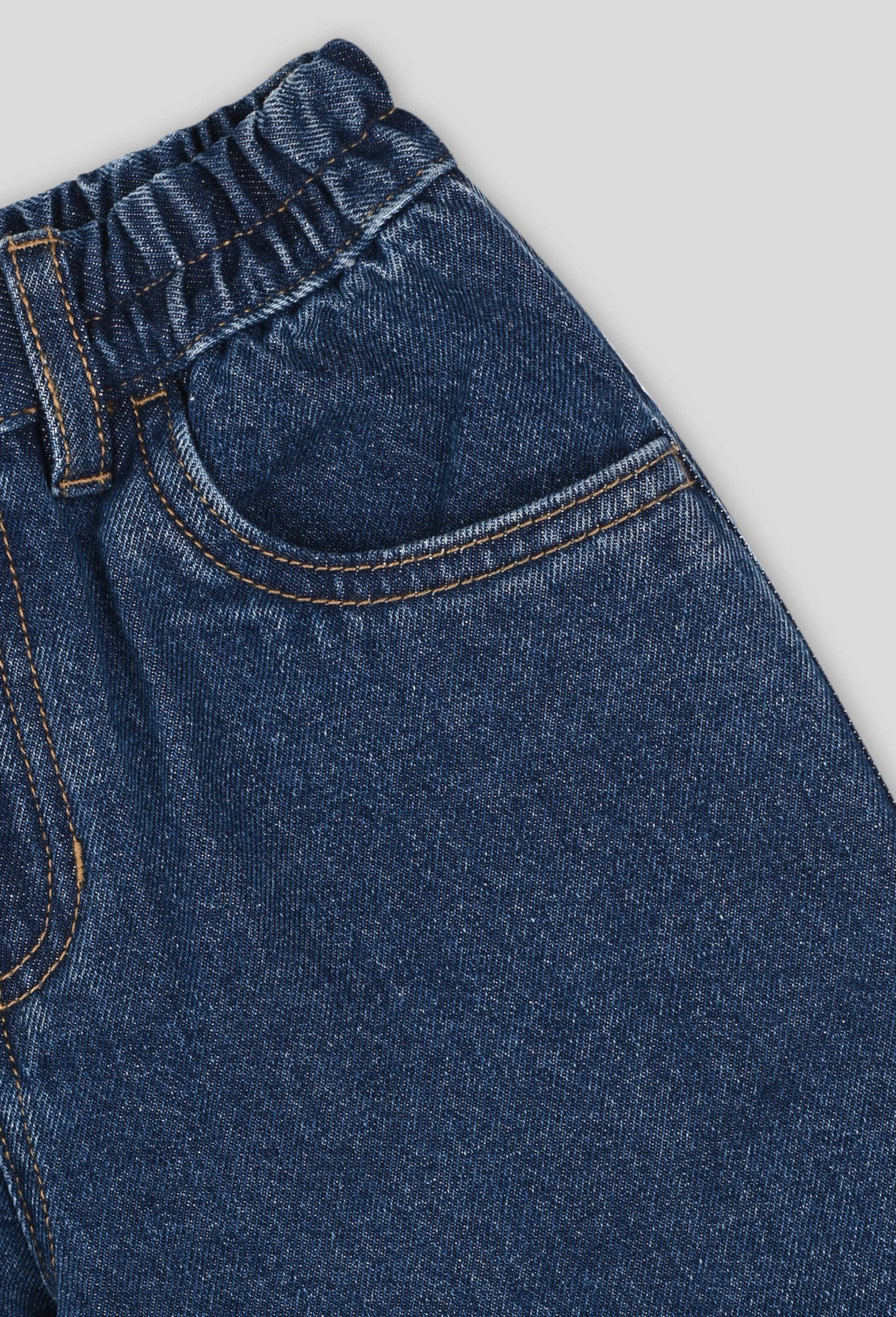 Jean coupe dad fit avec taille elastique, Oeko-Tex, Bleu, large image number 2