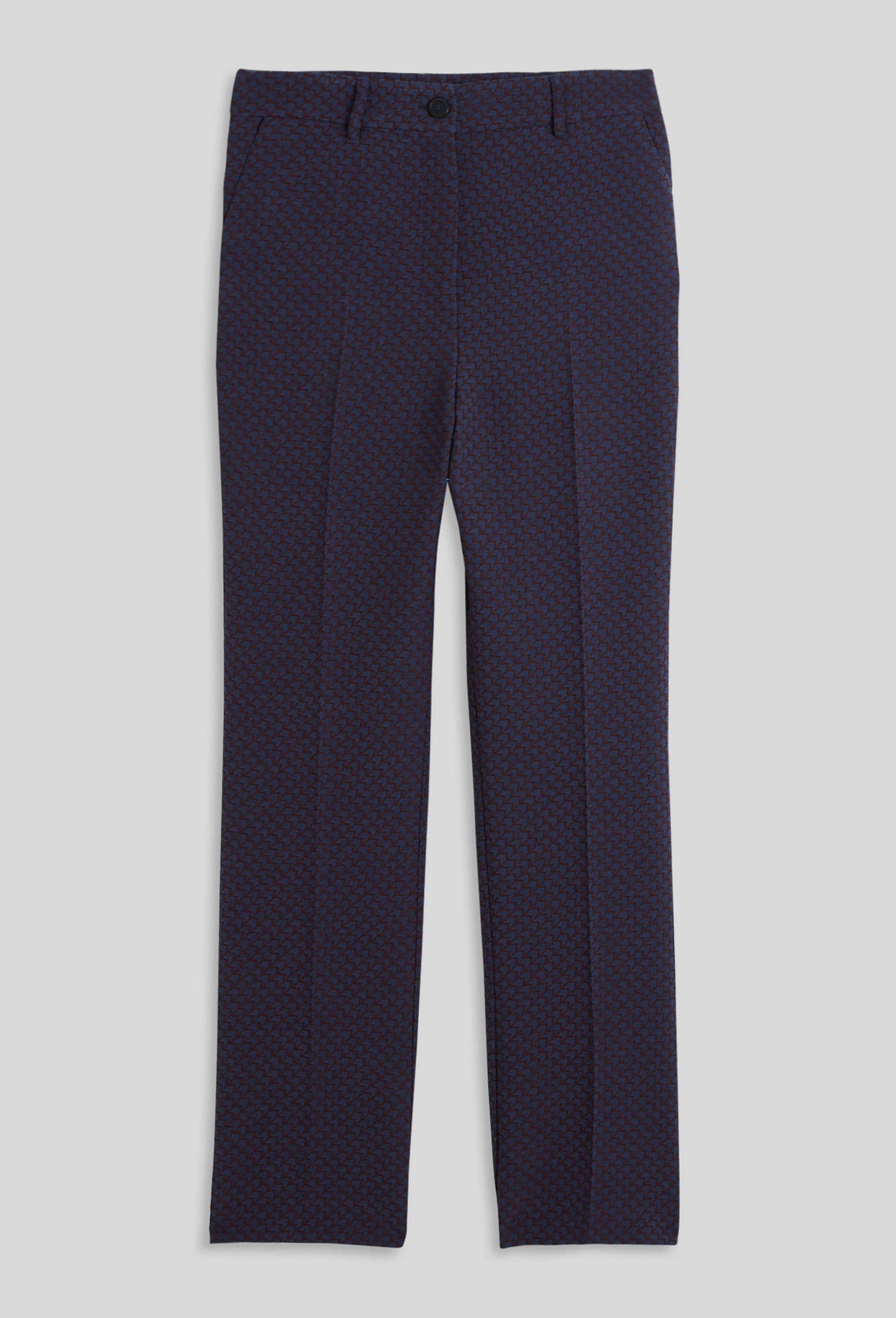 Pantalon de costume en jacquard, Violet foncé, large image number 2