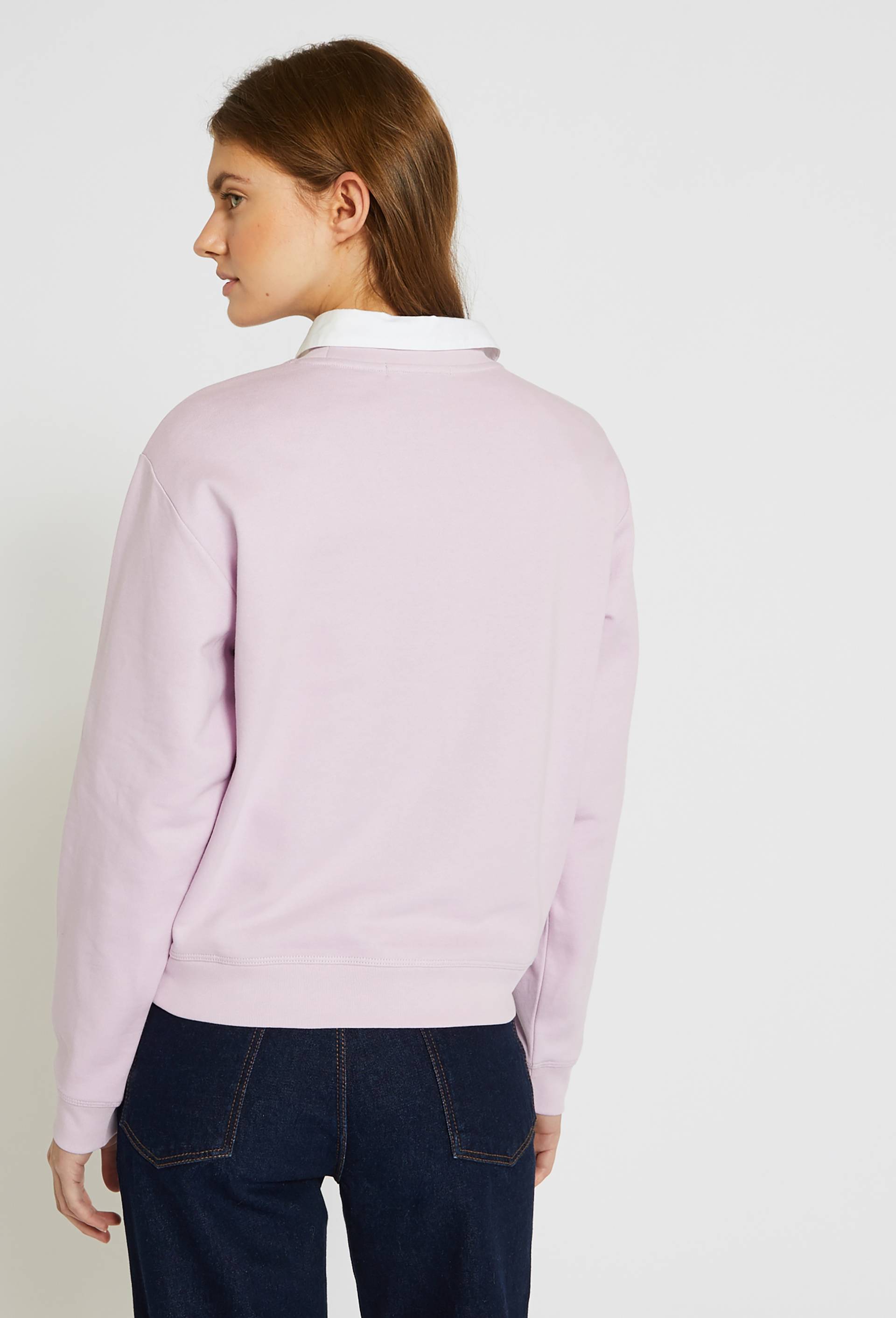 Sweat en molleton imprimé, en coton BIO, Violet clair, large image number 1