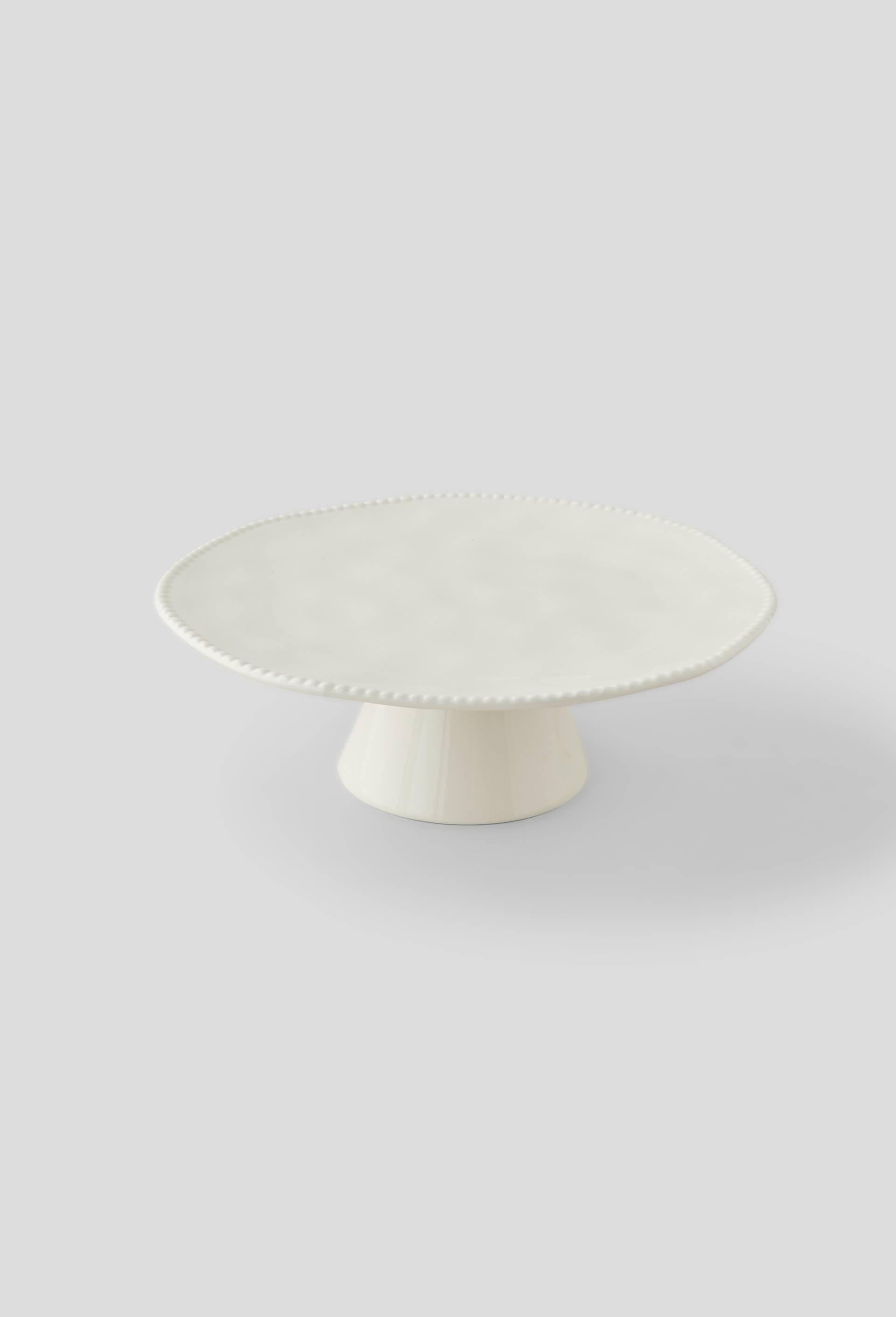 Présentoir à gâteau perlé, Blanc, large image number 0