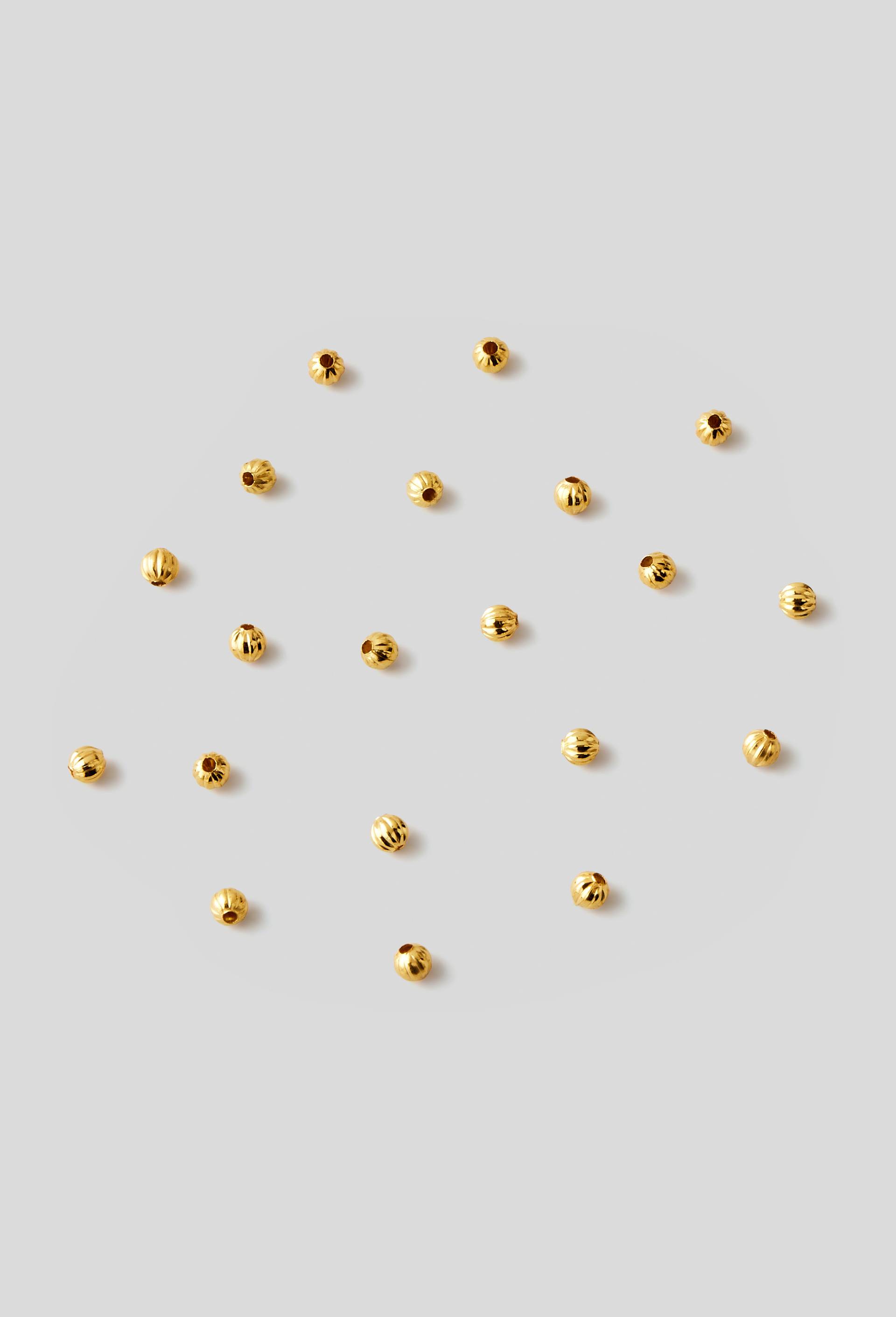 Perles Heishi intercalaires boule dorée, Multicolore, large image number 0.0