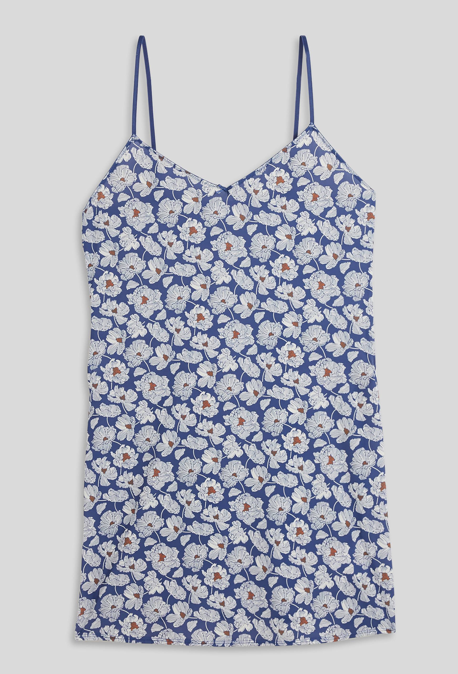 Combinette RITA en microfibre imprimée, Oeko-Tex, Bleu, large image number 2