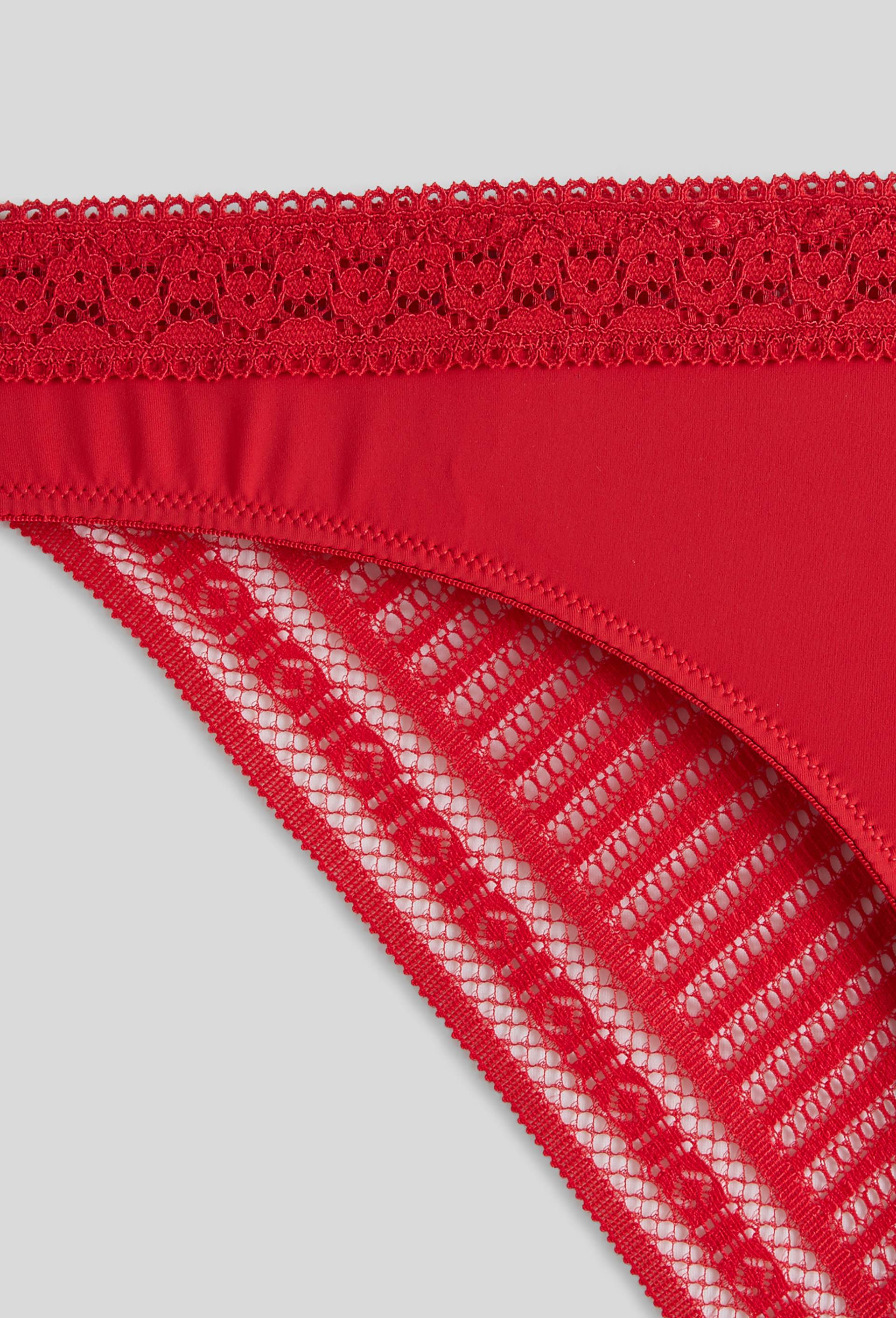 Culotte ANNIE en dentelle, Oeko-Tex, Rouge, large image number 2