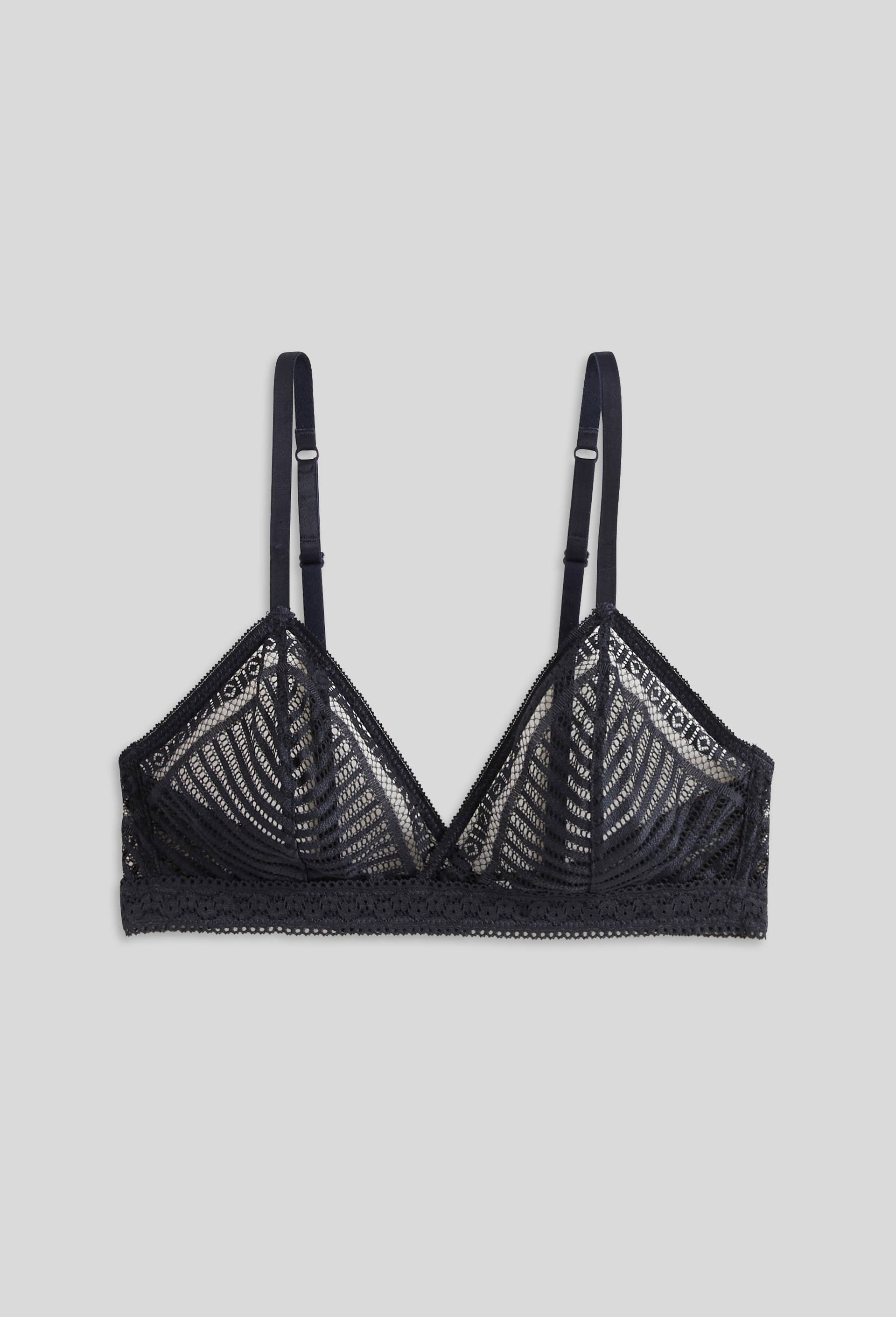 Soutien-gorge triangle ANNIE en dentelle, Oeko-Tex, Bleu foncé, large image number 0