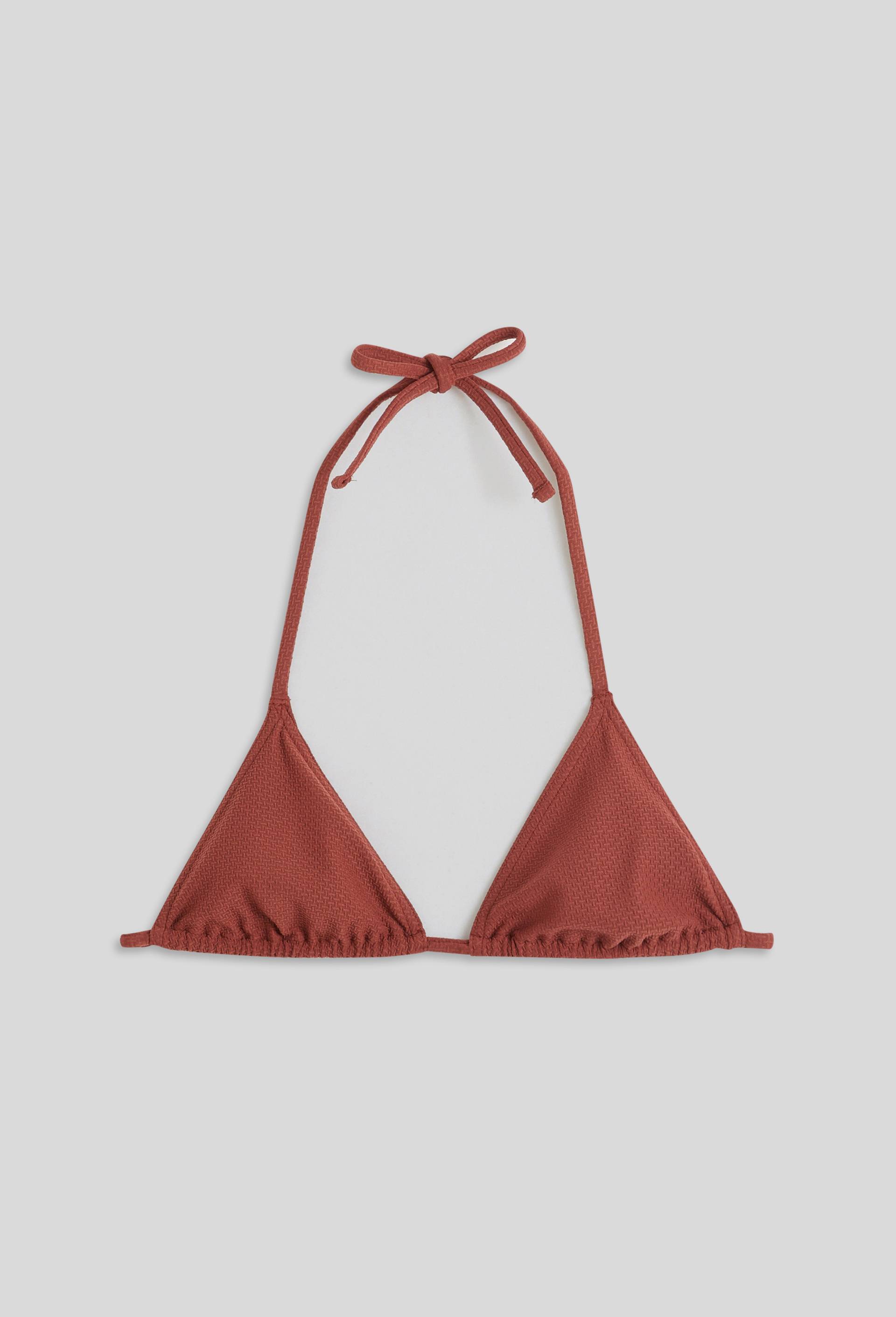 Triangle coulissant maillot de bain, Oeko-Tex, Brun, large image number 2