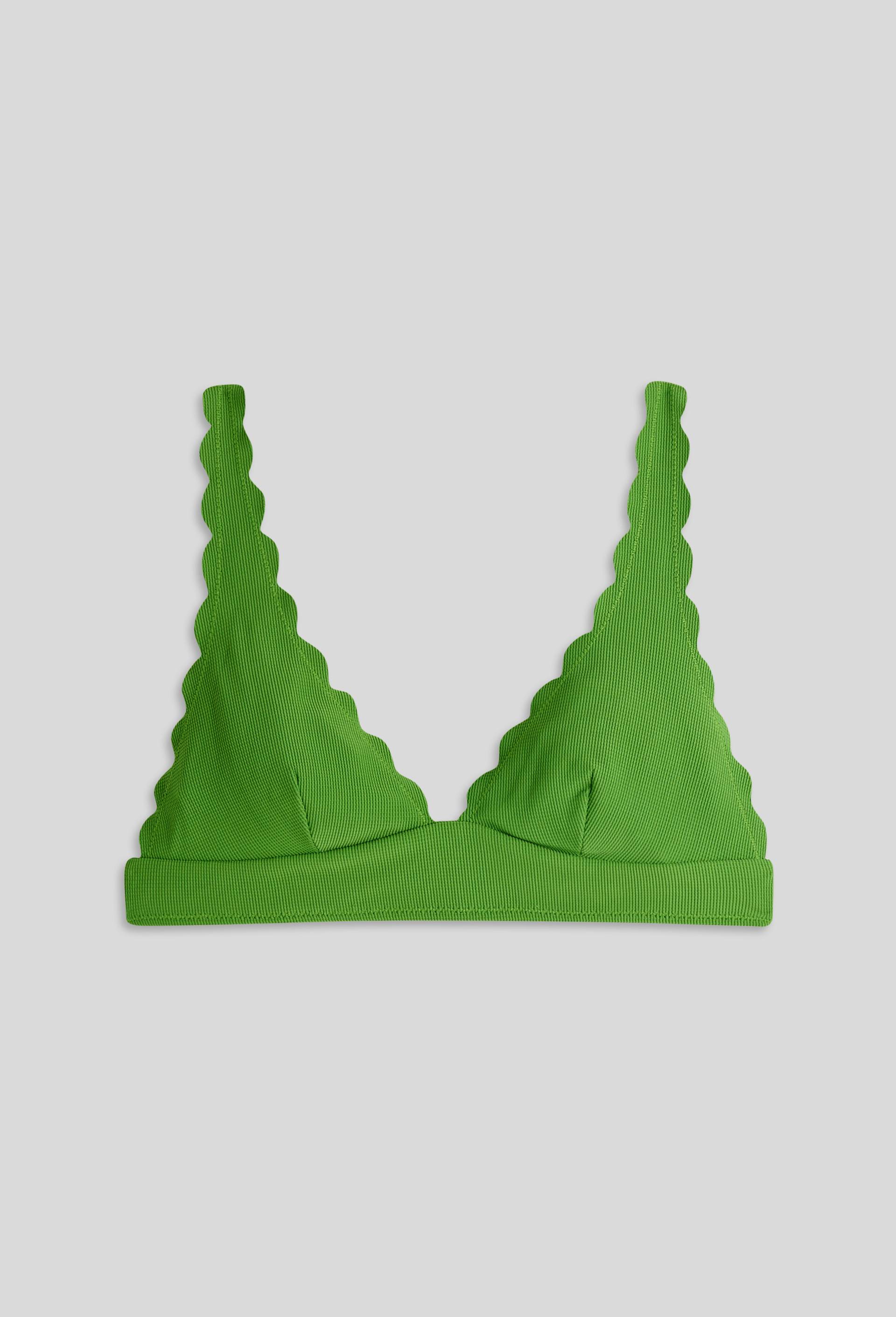 Haut de maillot de bain ZOE, matière recyclée, Vert, large image number 2