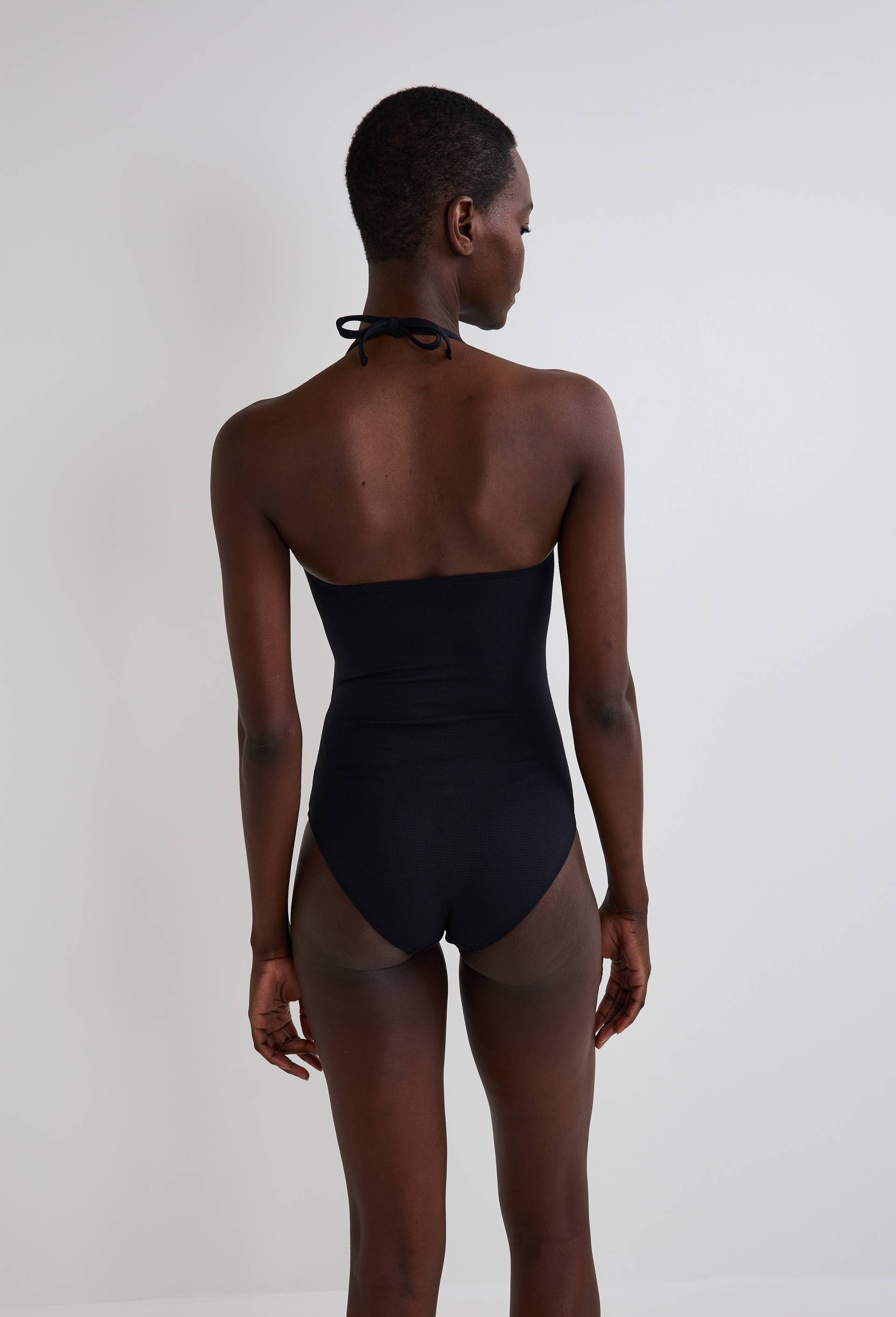 Maillot de bain 1 pi&egrave;ce ZOE, mati&egrave;re recycl&eacute;e, Noir, large image number 1