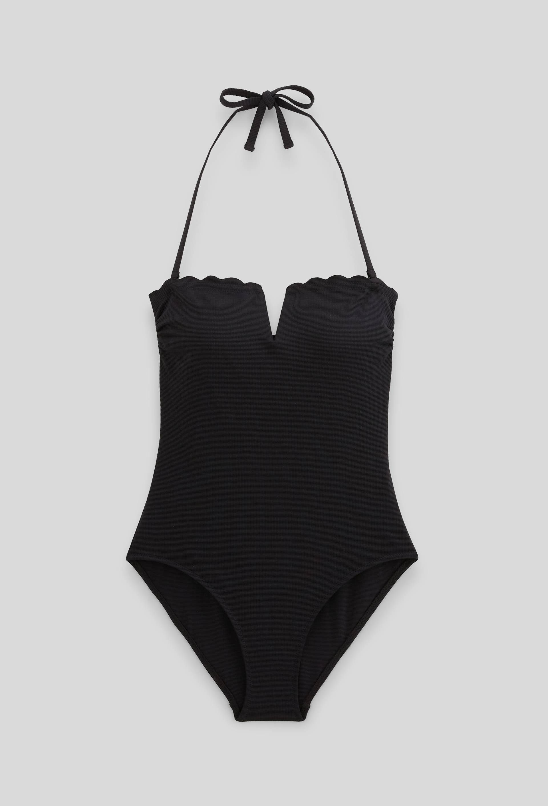 Maillot de bain 1 pi&egrave;ce ZOE, mati&egrave;re recycl&eacute;e, Noir, large image number 2