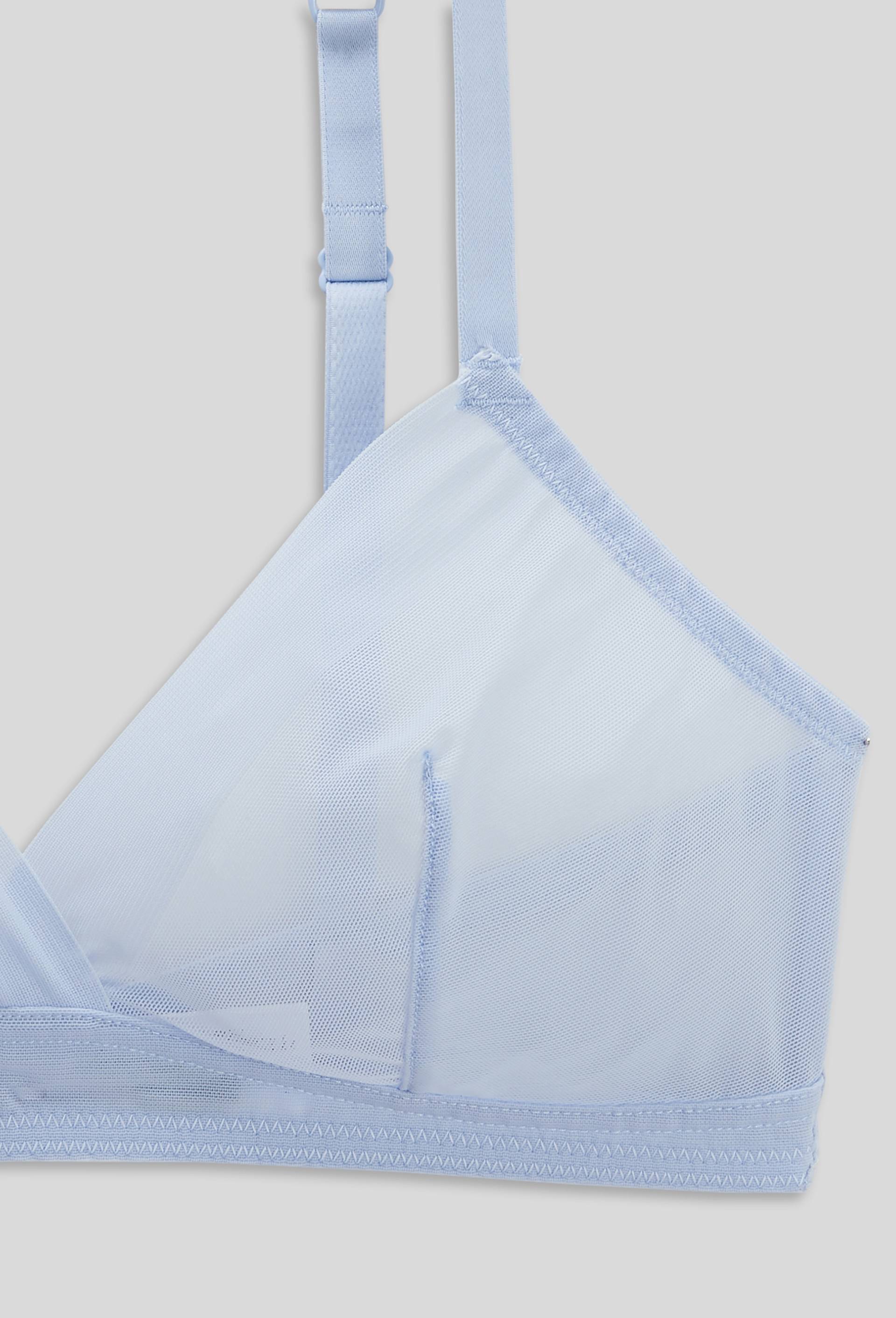 Soutien-gorge triangle JUDITH en tulle, Bleu, large image number 2