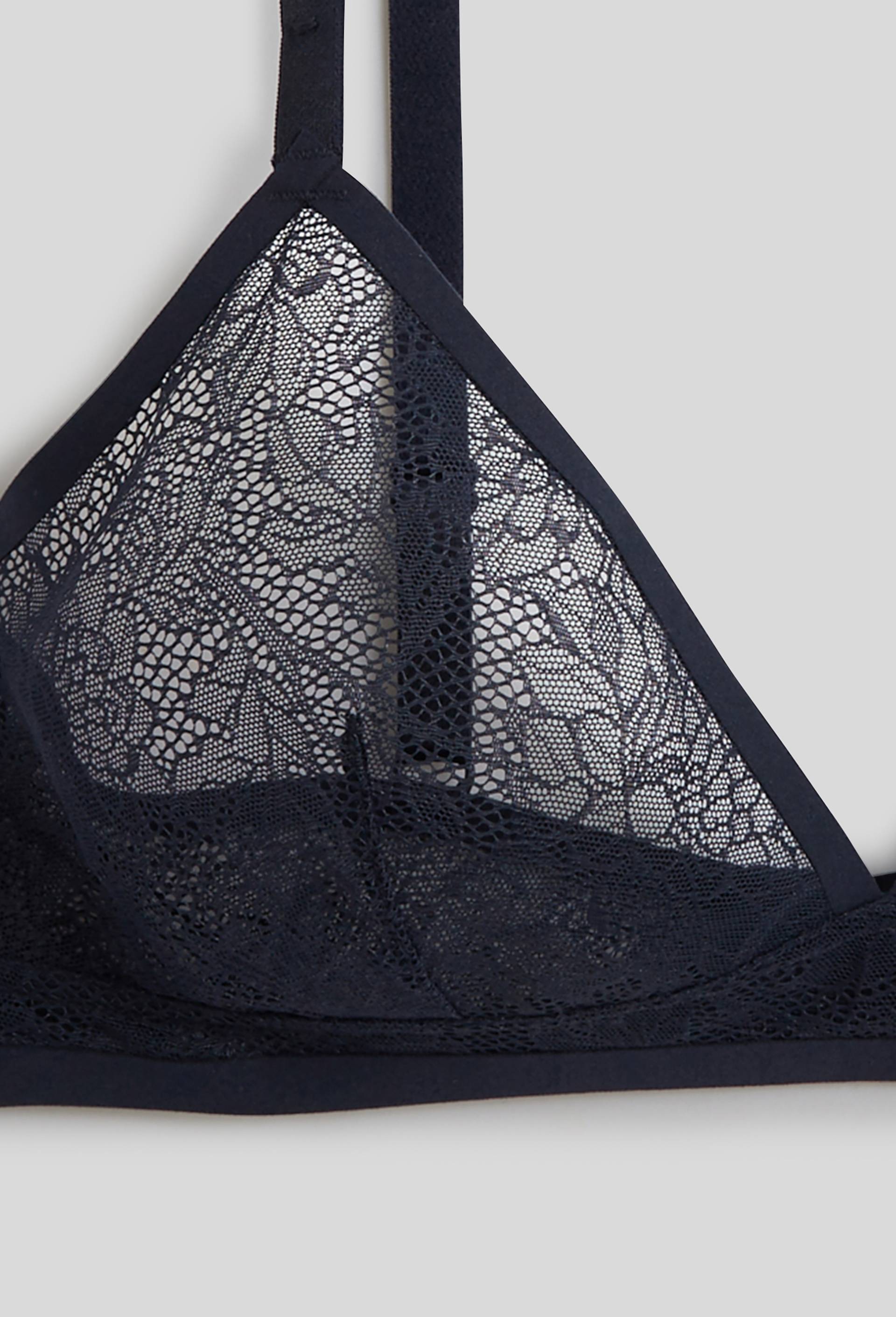 Soutien-gorge triangle ROSANA en dentelle, Oeko-Tex, Bleu foncé, large image number 2.0