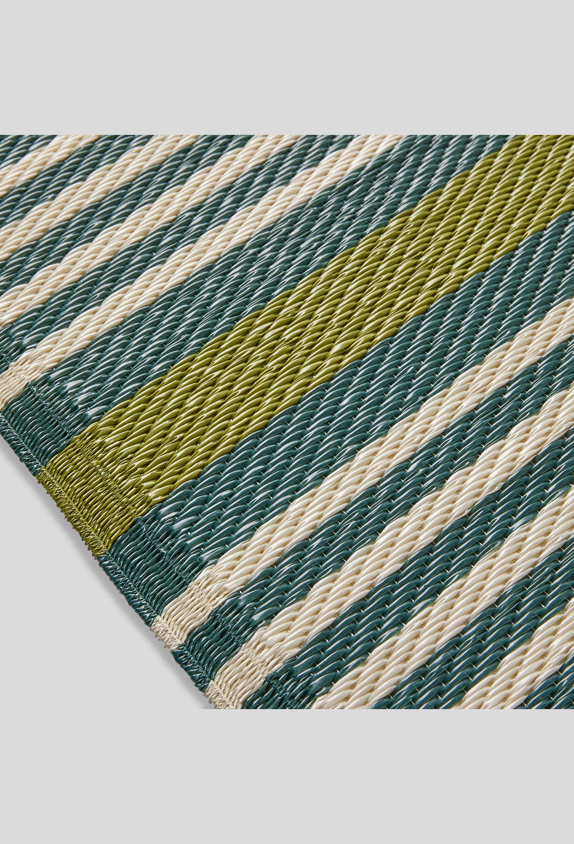 Tapis, 90x160cm, 100% polypropylène recyclé, Vert foncé, large image number 1