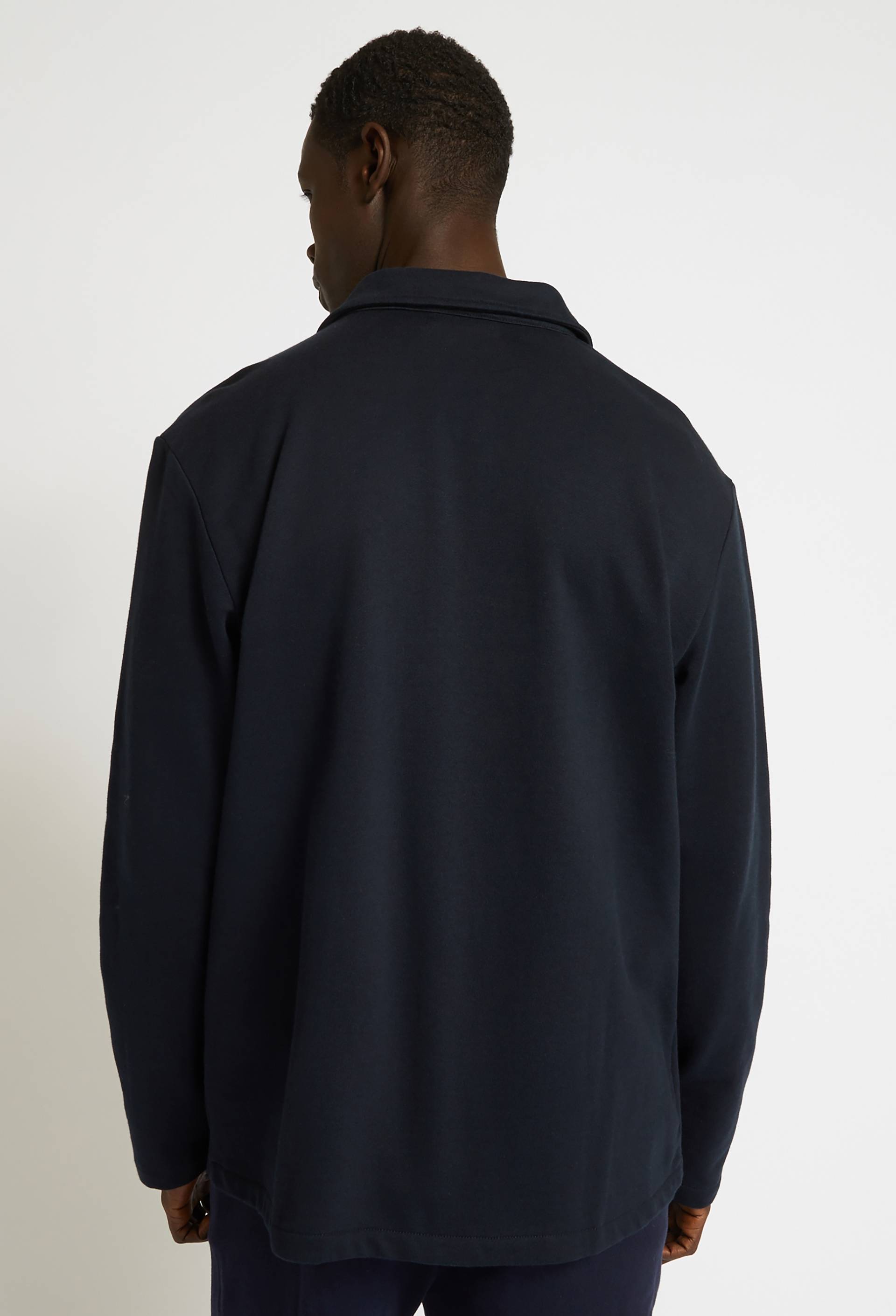 Veste en molleton, coton BIO, Bleu foncé, large image number 1