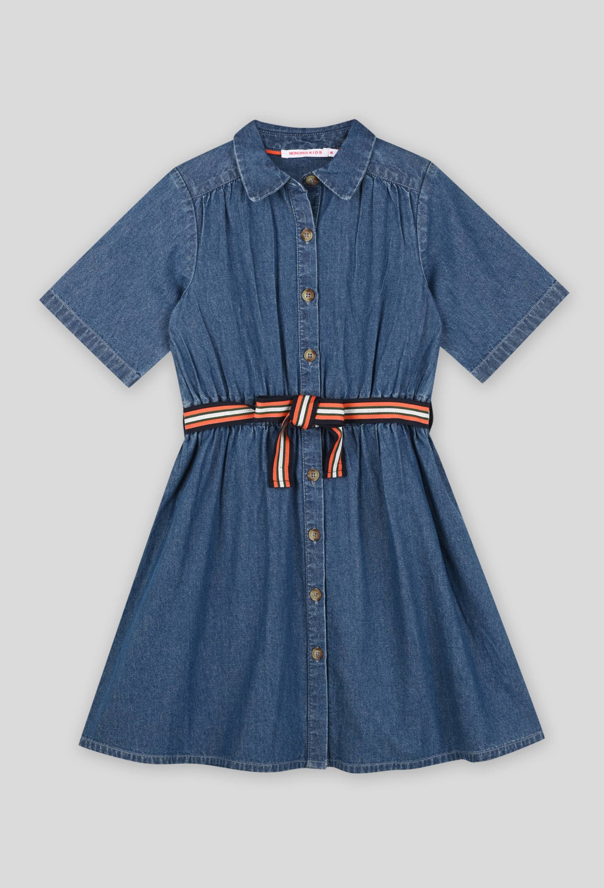 Robe en denim, Oeko-Tex, BLEU, large image number 0