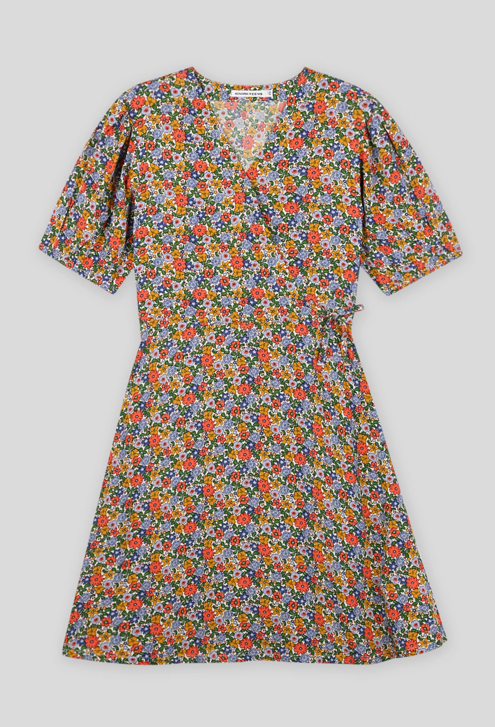 Robe imprimé, Ecovero, Beige clair, large image number 0.0