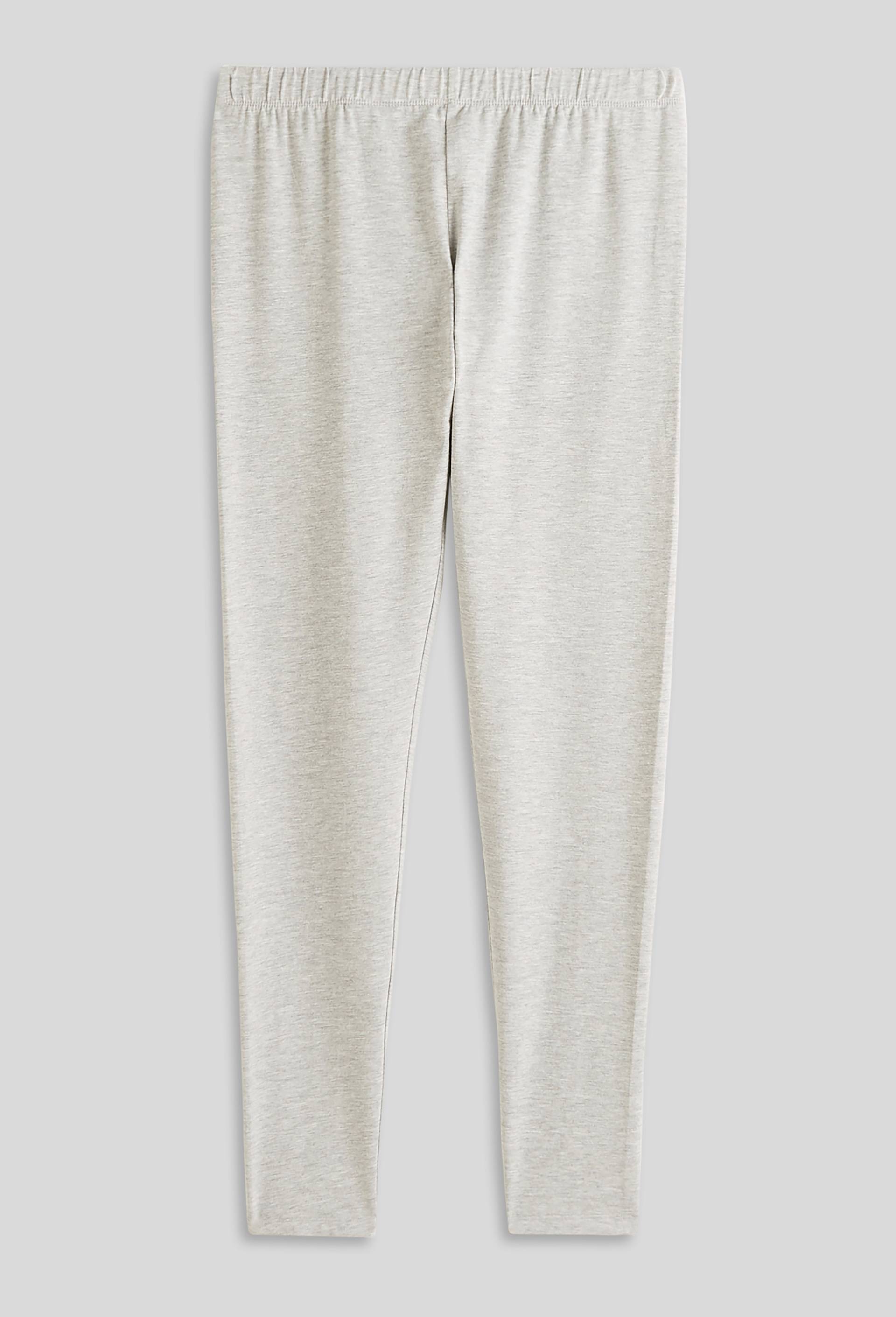 Legging uni en coton, Bio, Gris foncé, large image number 2