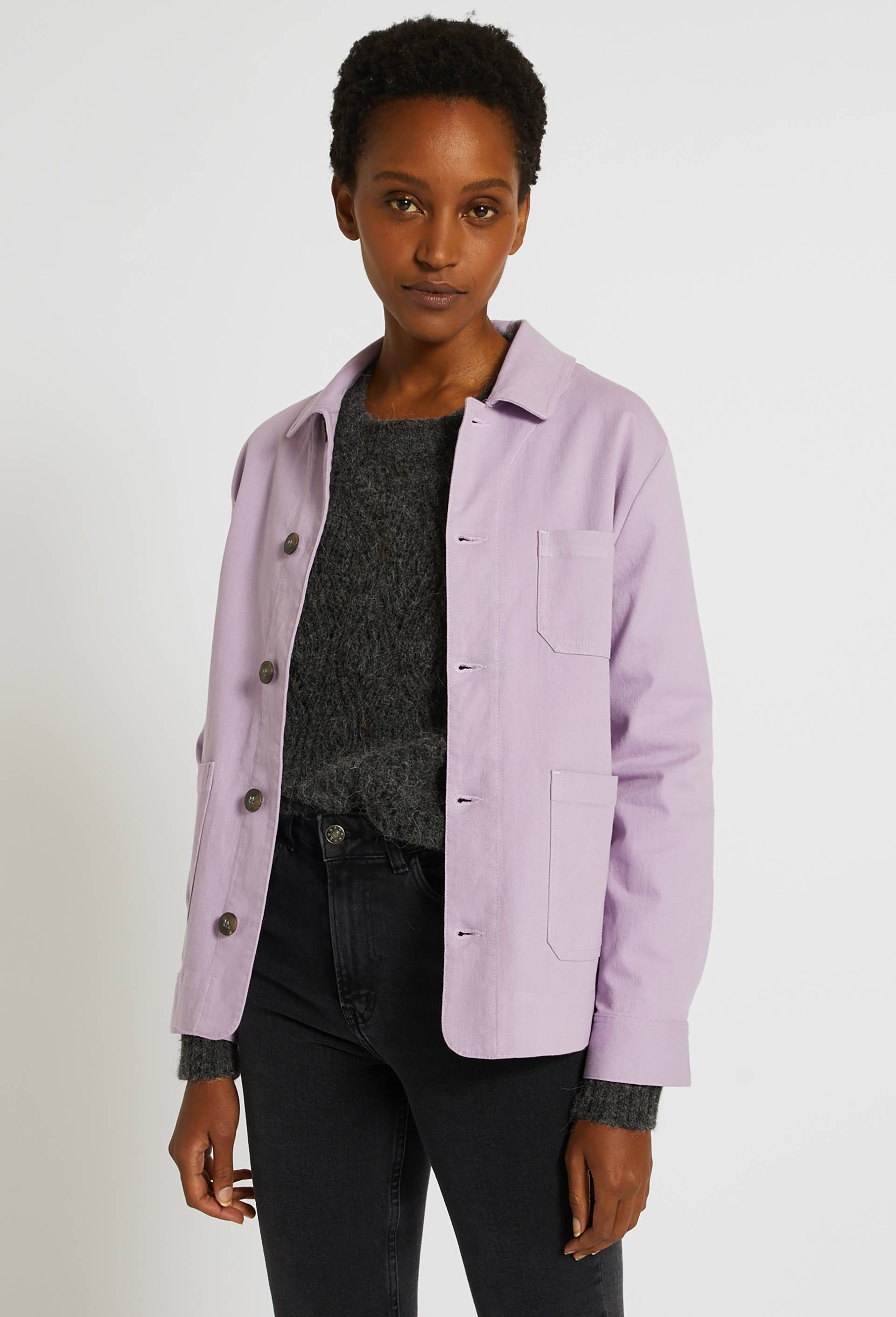 Veste courte contenant du coton, Violet clair, large image number 0