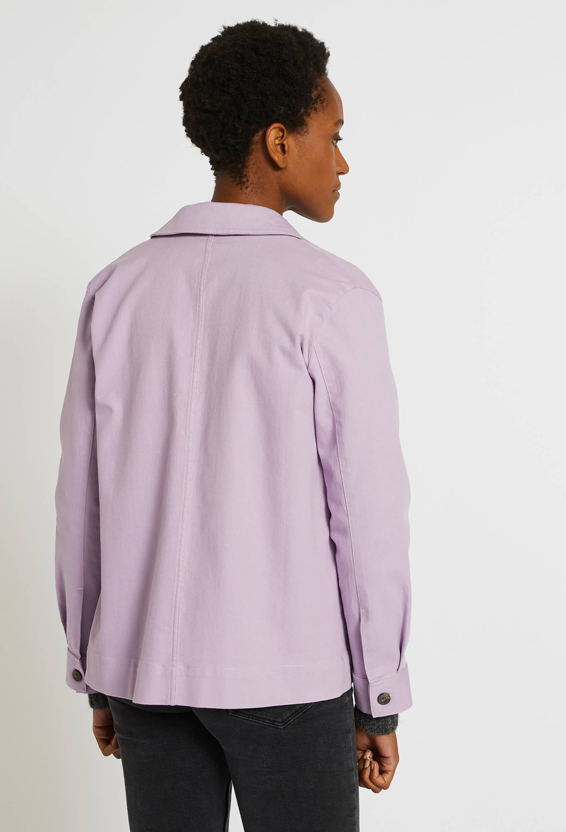 Veste courte contenant du coton, Violet clair, large image number 1