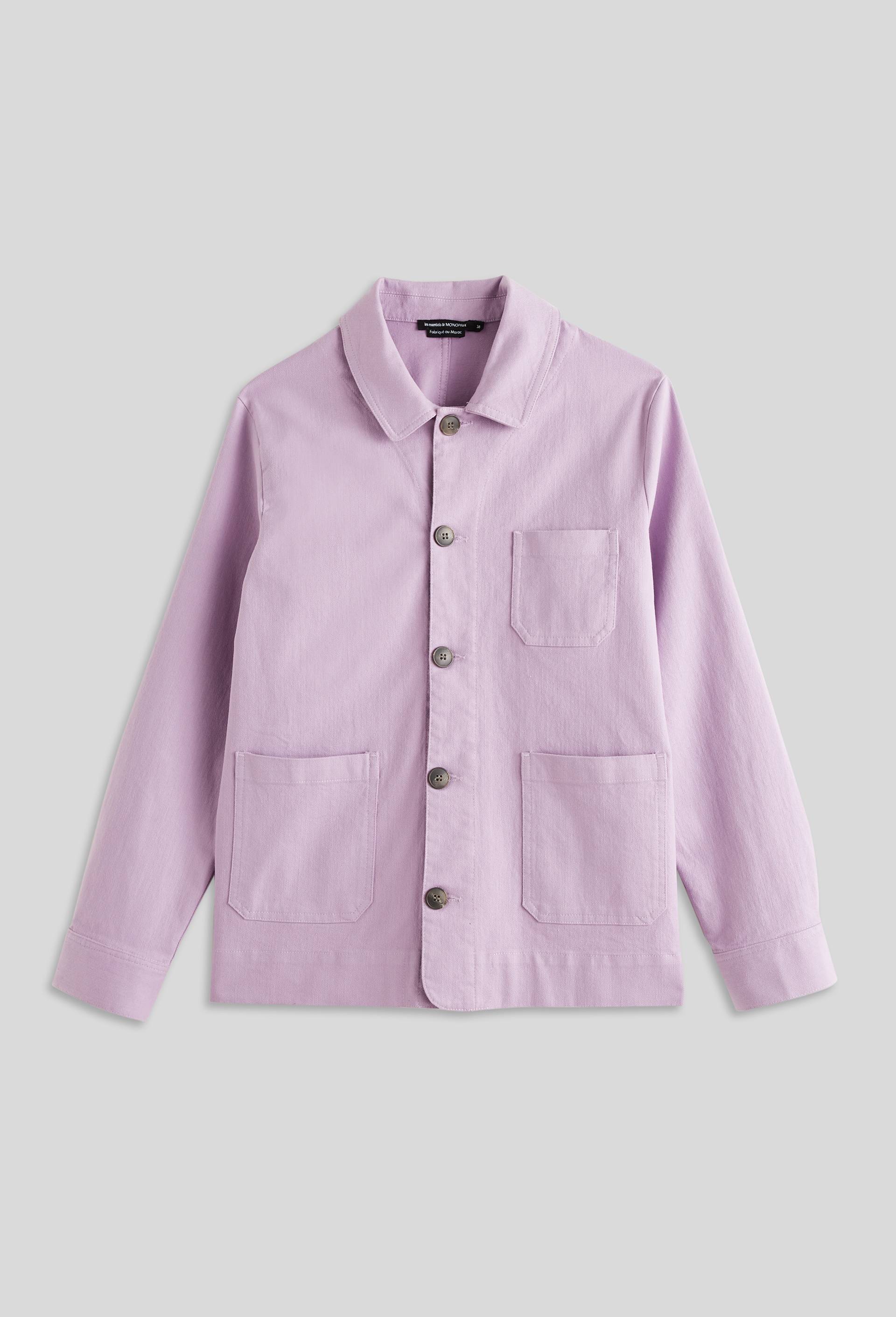 Veste courte contenant du coton, Violet clair, large image number 2