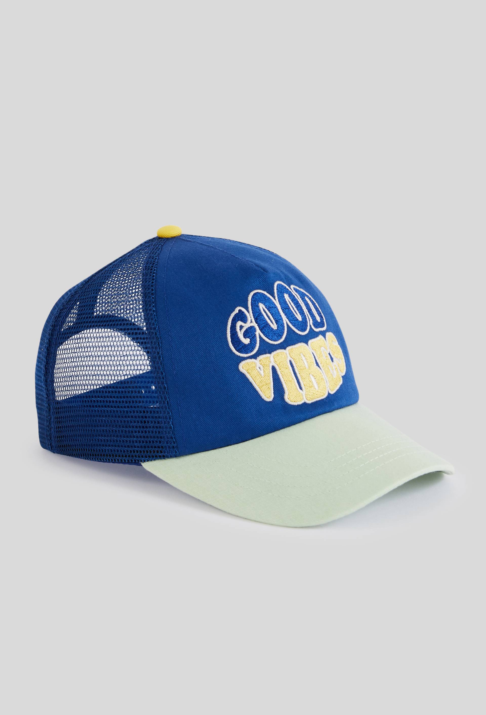 Casquette avec filet, broderie, Vert foncé, large image number 0