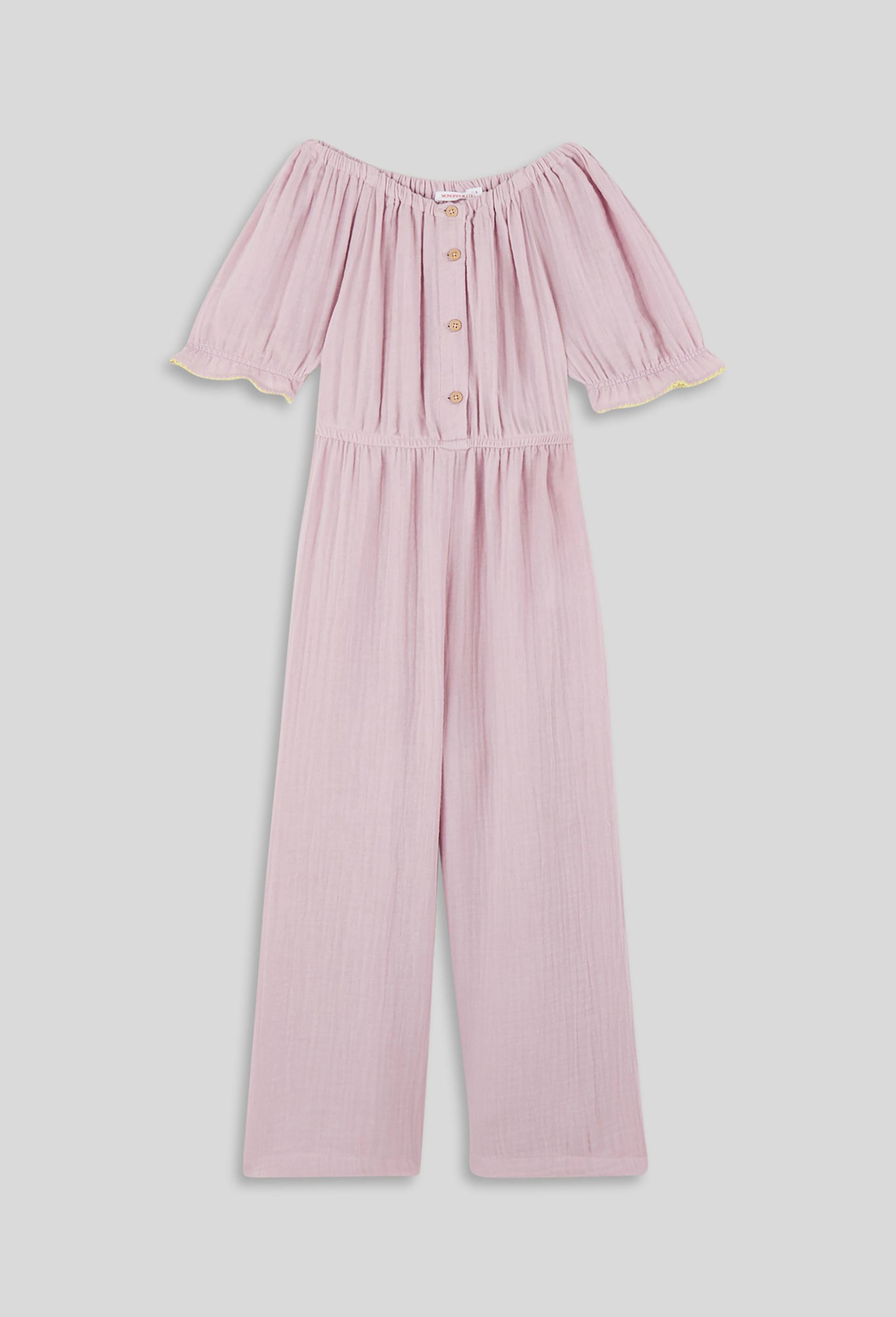 Combinaison en gaze de coton, coton BIO, Violet clair, large image number 0