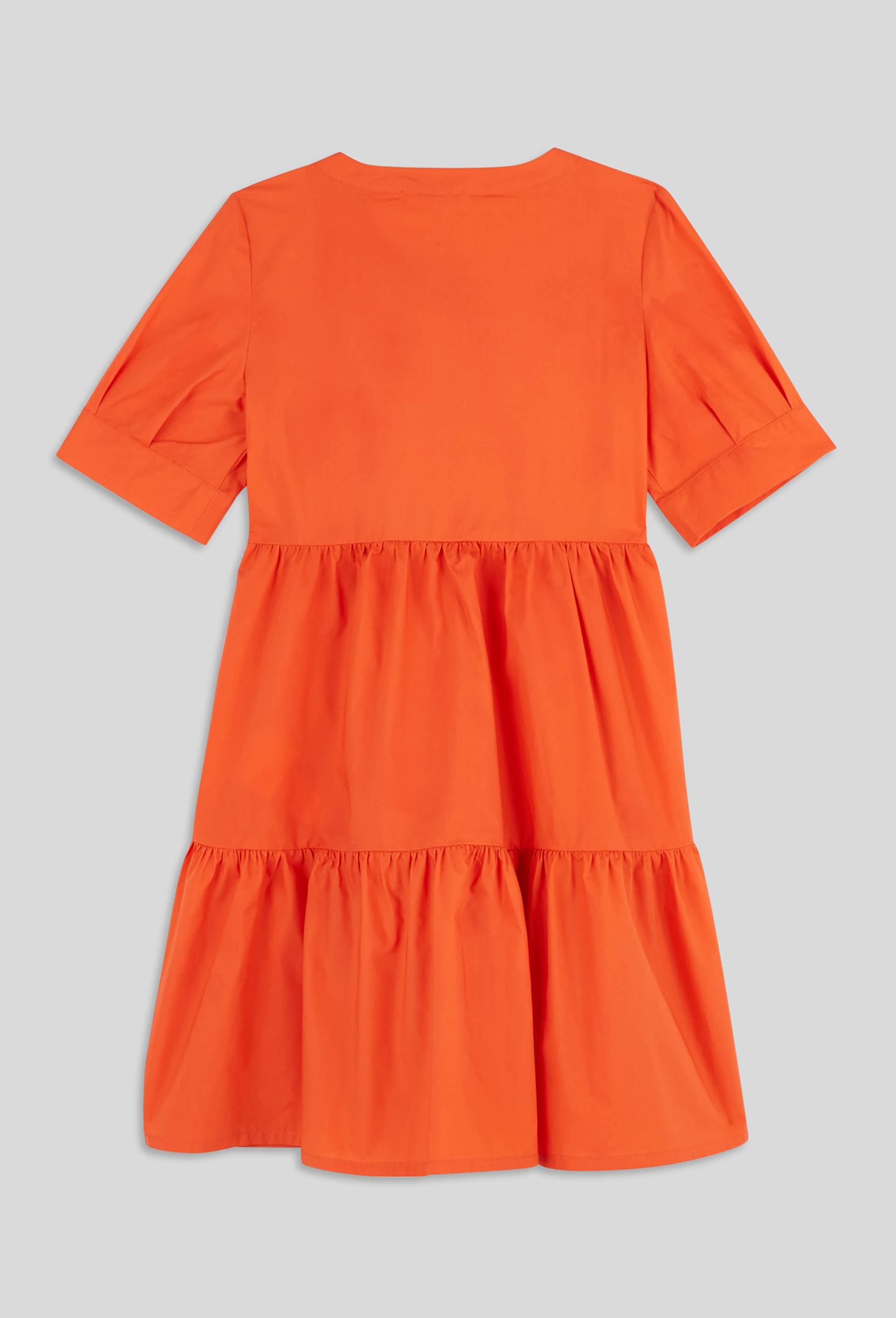 Robe unie en coton, coton BIO, Orange, large image number 2.0