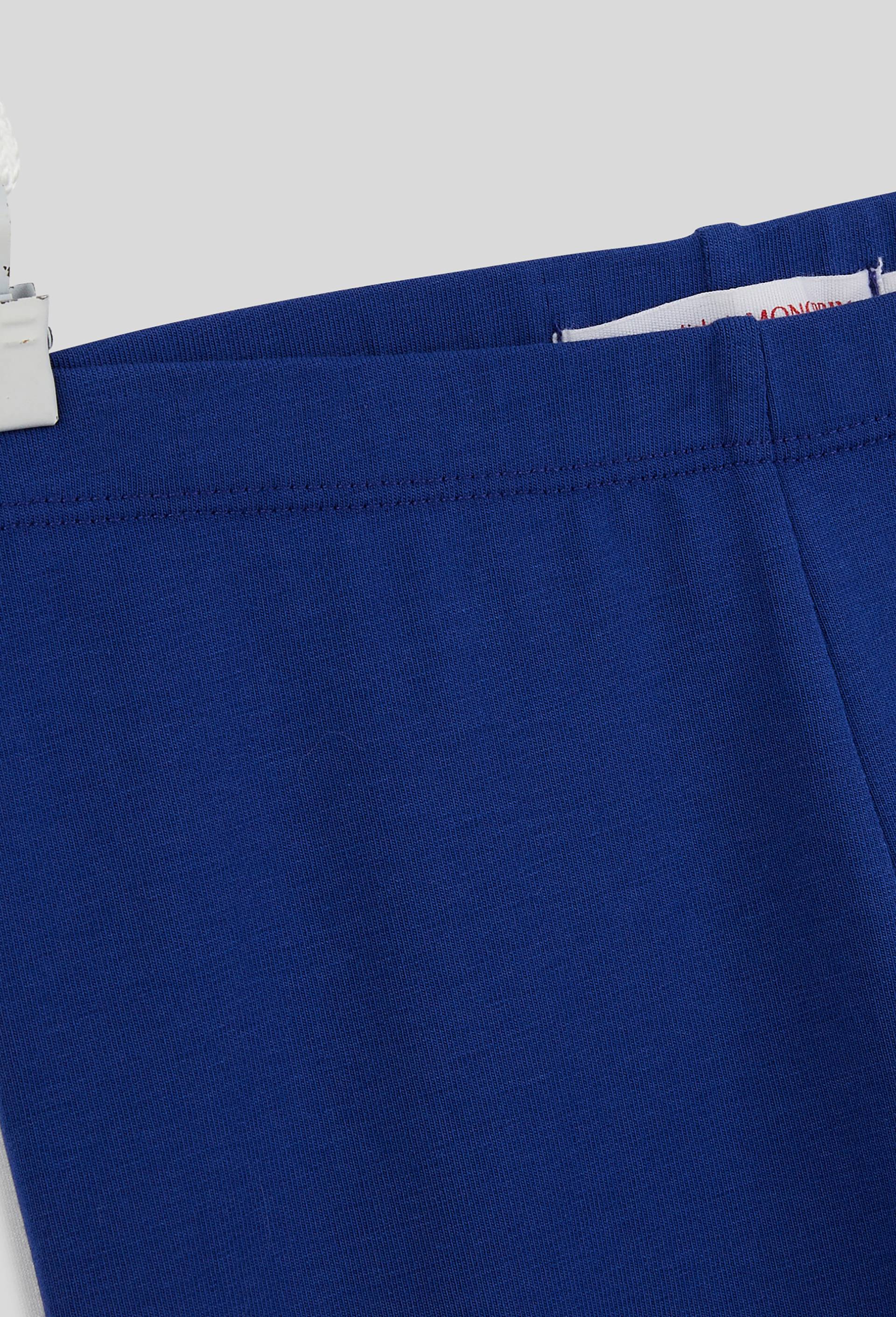 Short cycliste en jersey, coton BIO et Oeko-Tex, BLEU, large image number 2.0