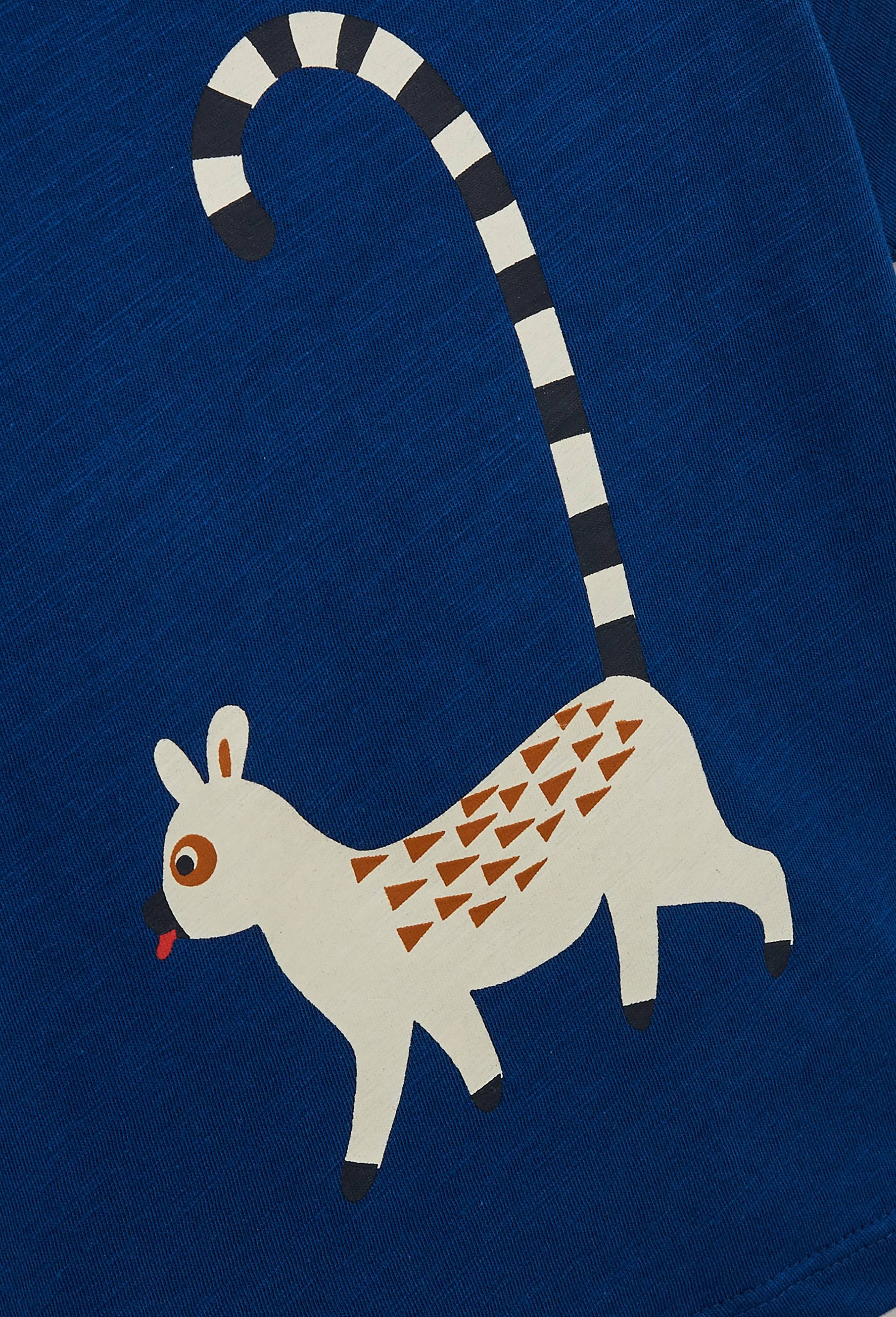 T.shirt imprimé en coton BIO, Oeko-Tex, Bleu, large image number 2