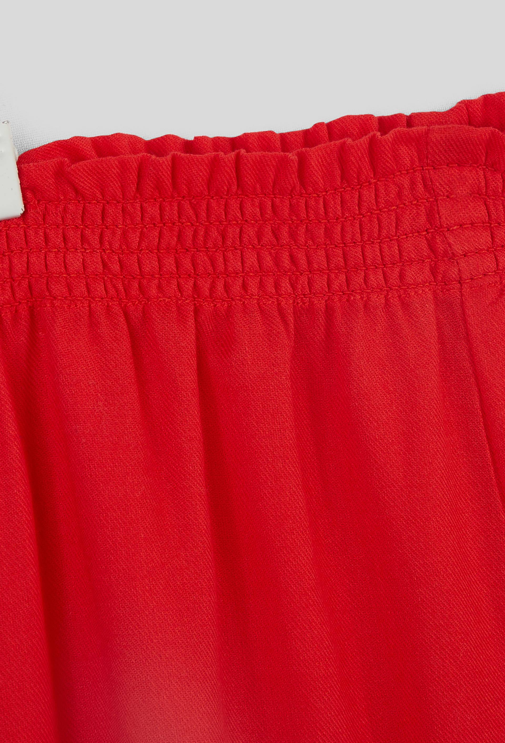 Pantalon uni en twill en coton BIO, Rouge, large image number 2