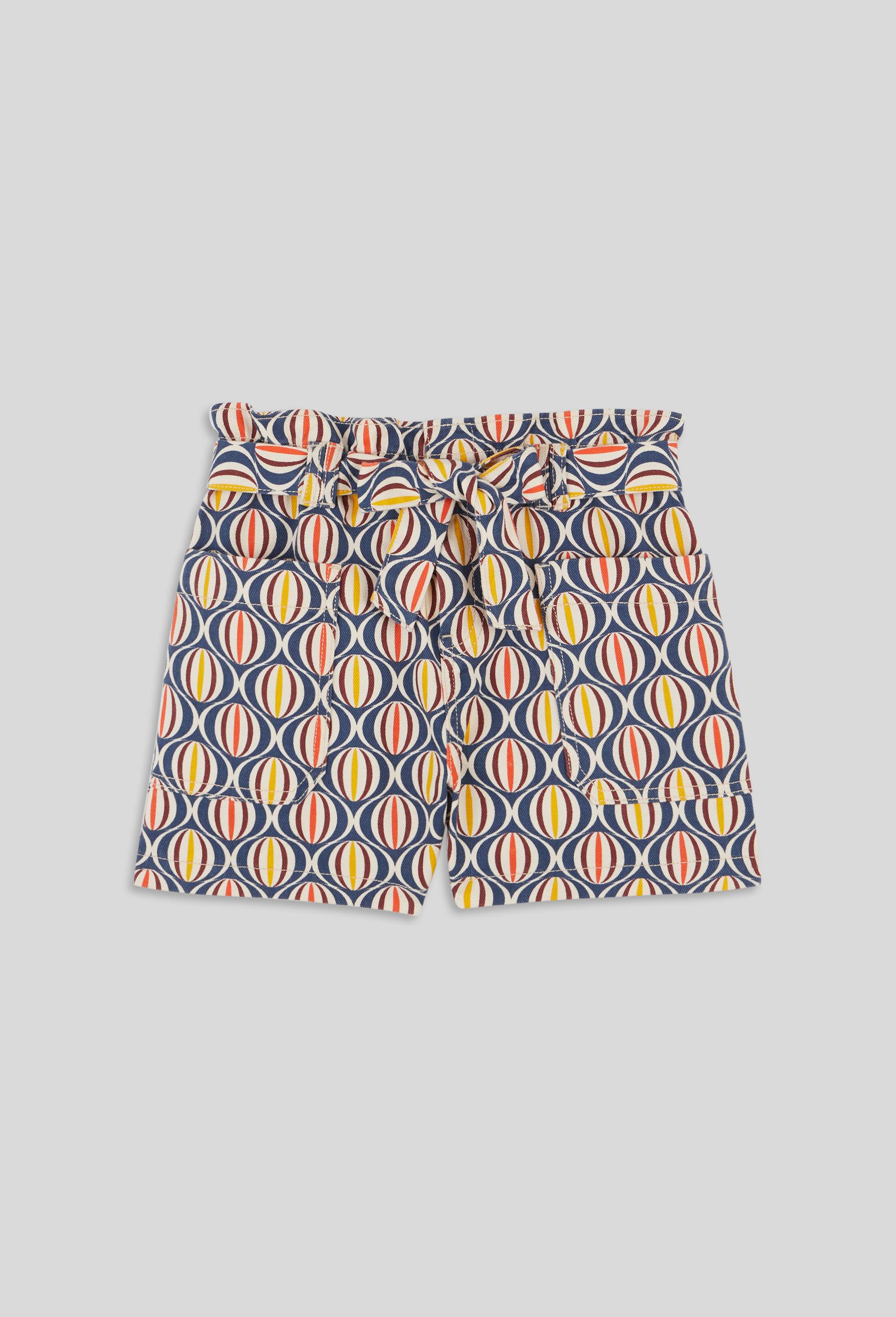Short en twill imprimé, Oeko-Tex, Beige clair, large image number 1.0