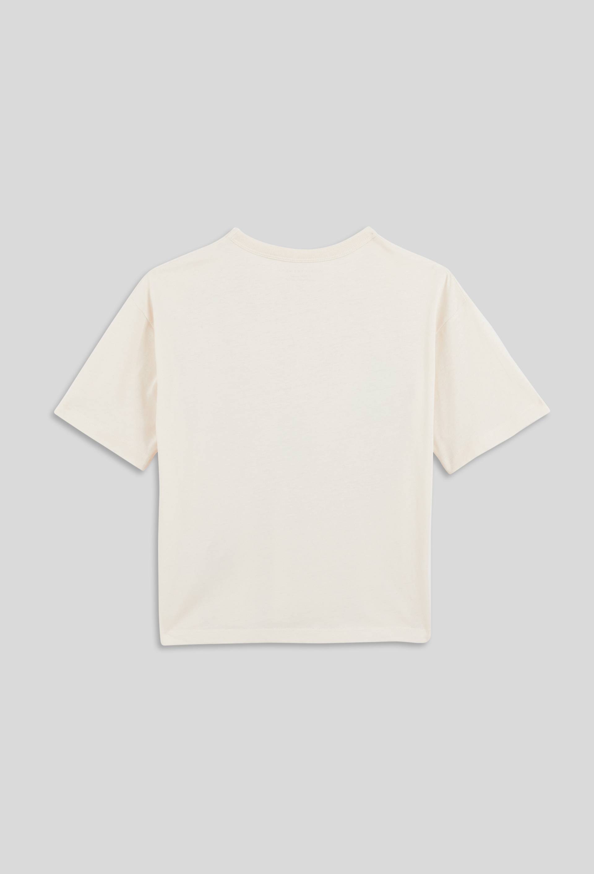 T-shirt imprimé manches courtes, coton BIO, Beige clair, large image number 2