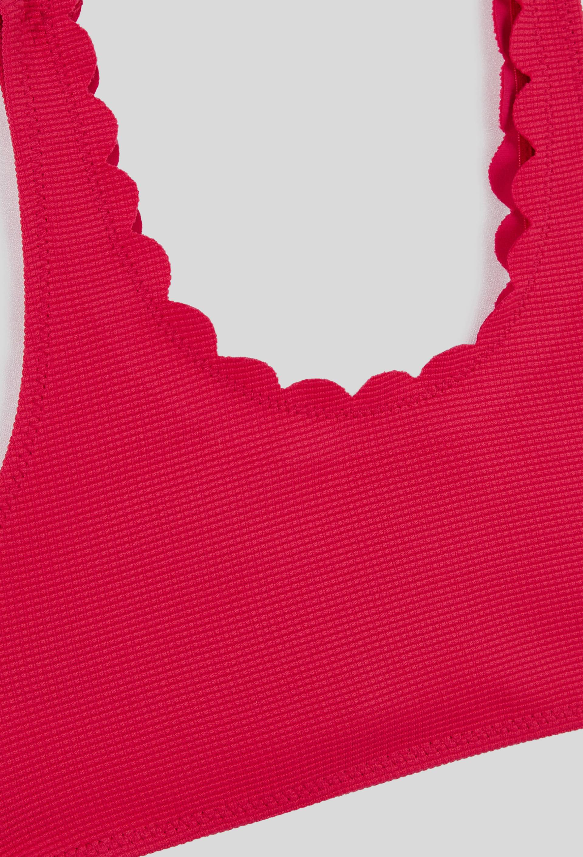 Maillot de bain 2 pièces uni, Rose foncé, large image number 2