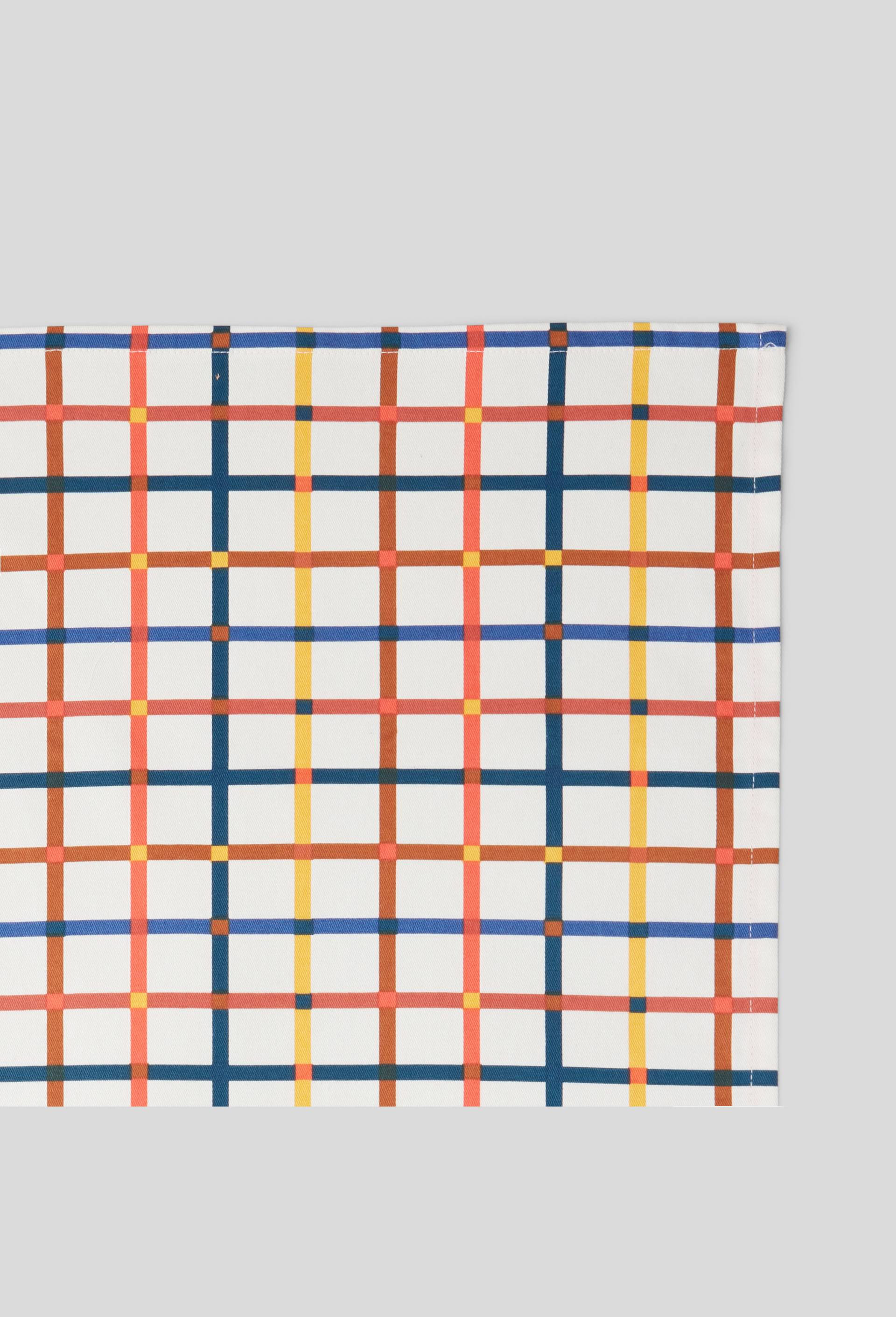 Torchon imprimé, 50 x 70 cm, coton, oekotex, Bleu, large image number 1