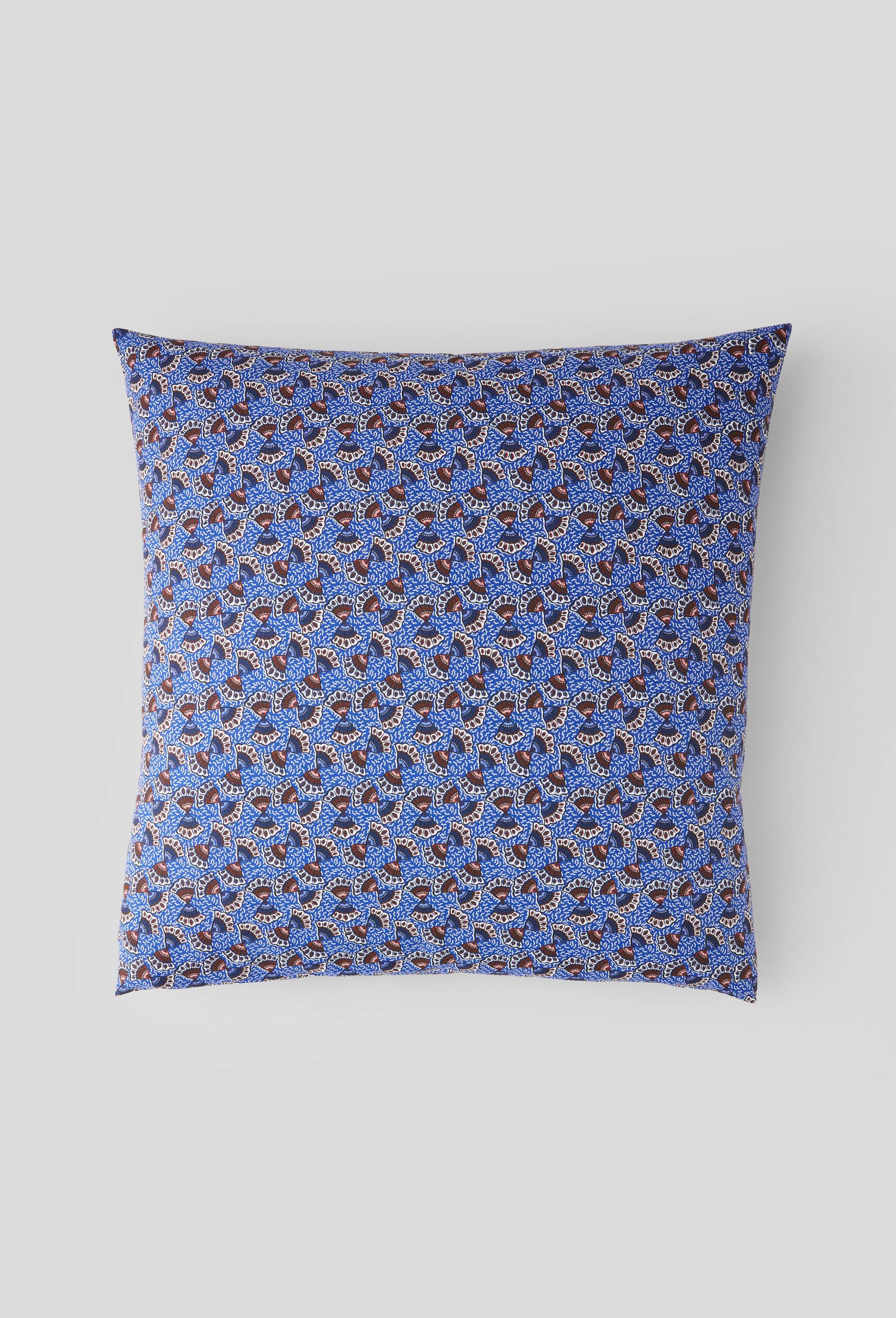 Taie d'oreiller carrée, imprimé, 63 x 63cm, bio, oekotex, Bleu, large image number 0
