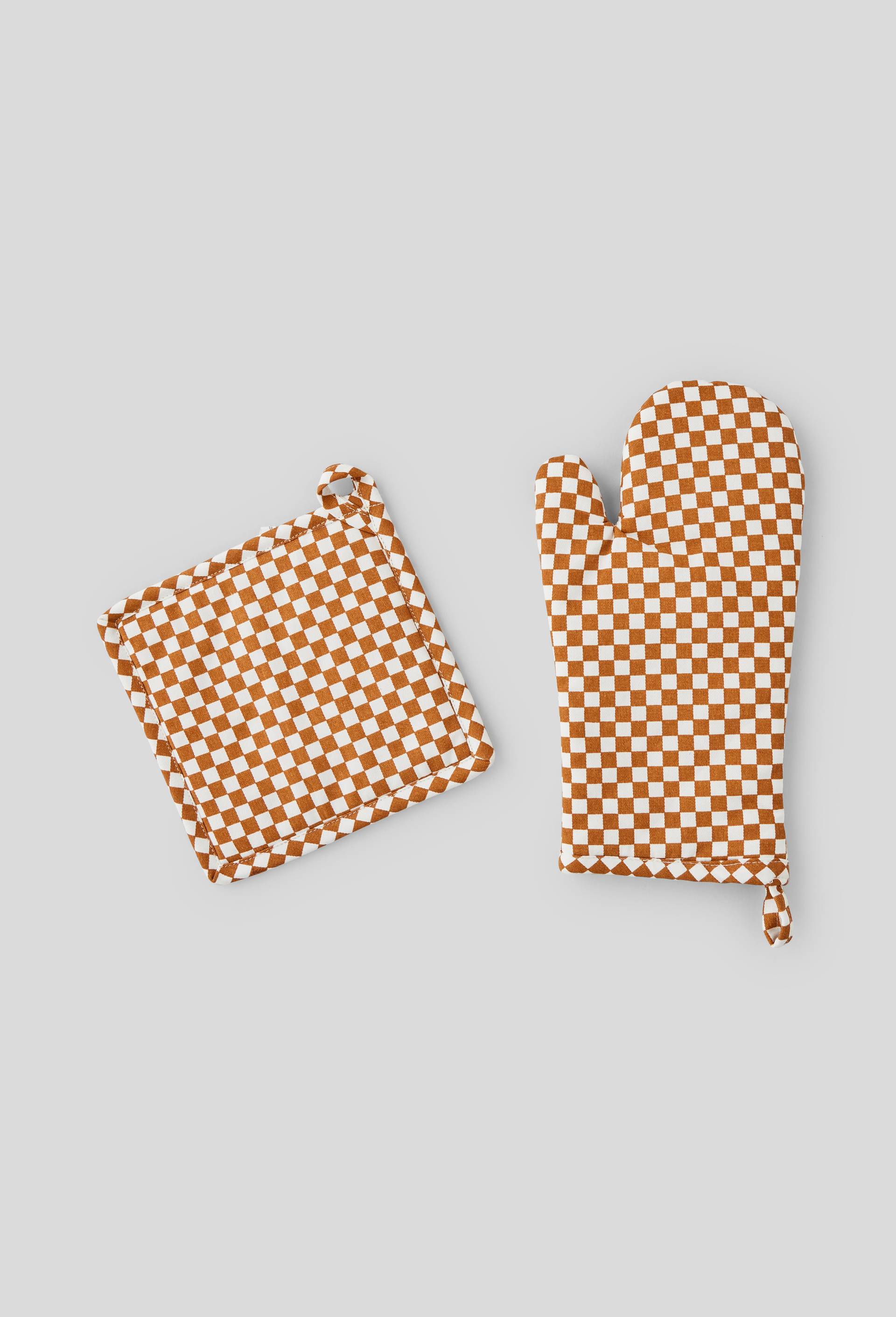 Lot gant, 20x20cm, 100% coton , oekotex, Brun clair, large image number 0.0