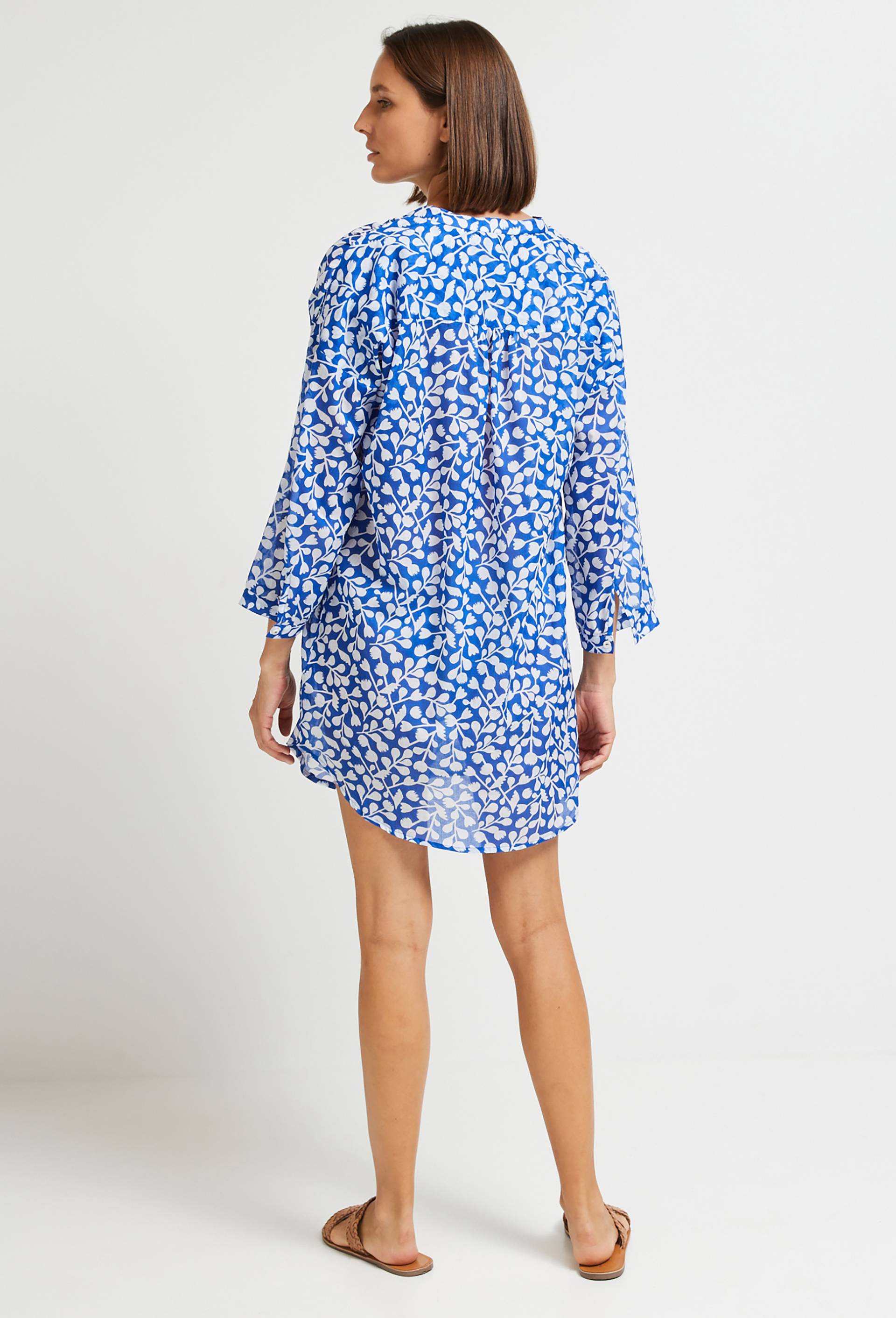 Robe de plage en coton BIO, Bleu, large image number 1.0