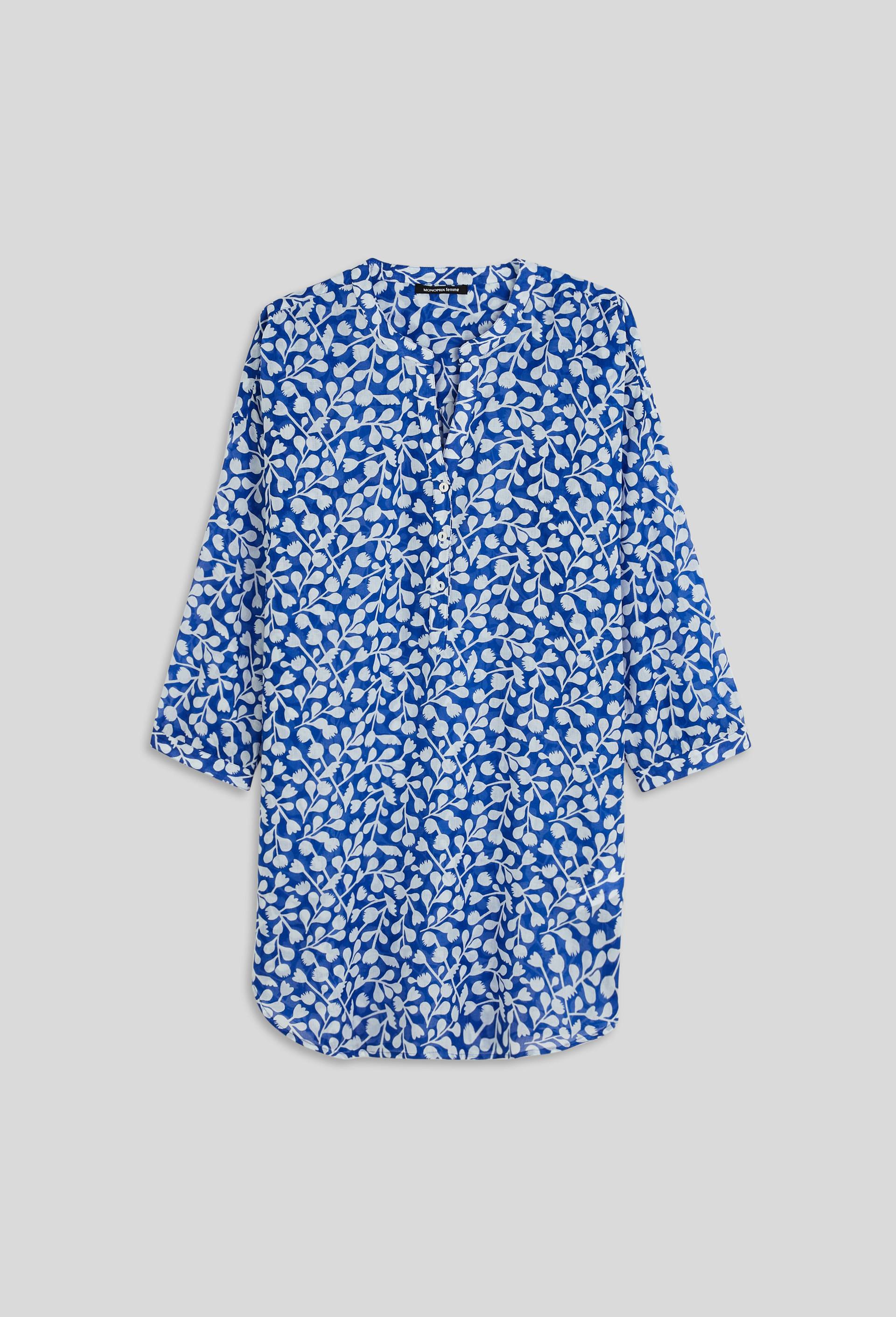 Robe de plage en coton BIO, Bleu, large image number 2