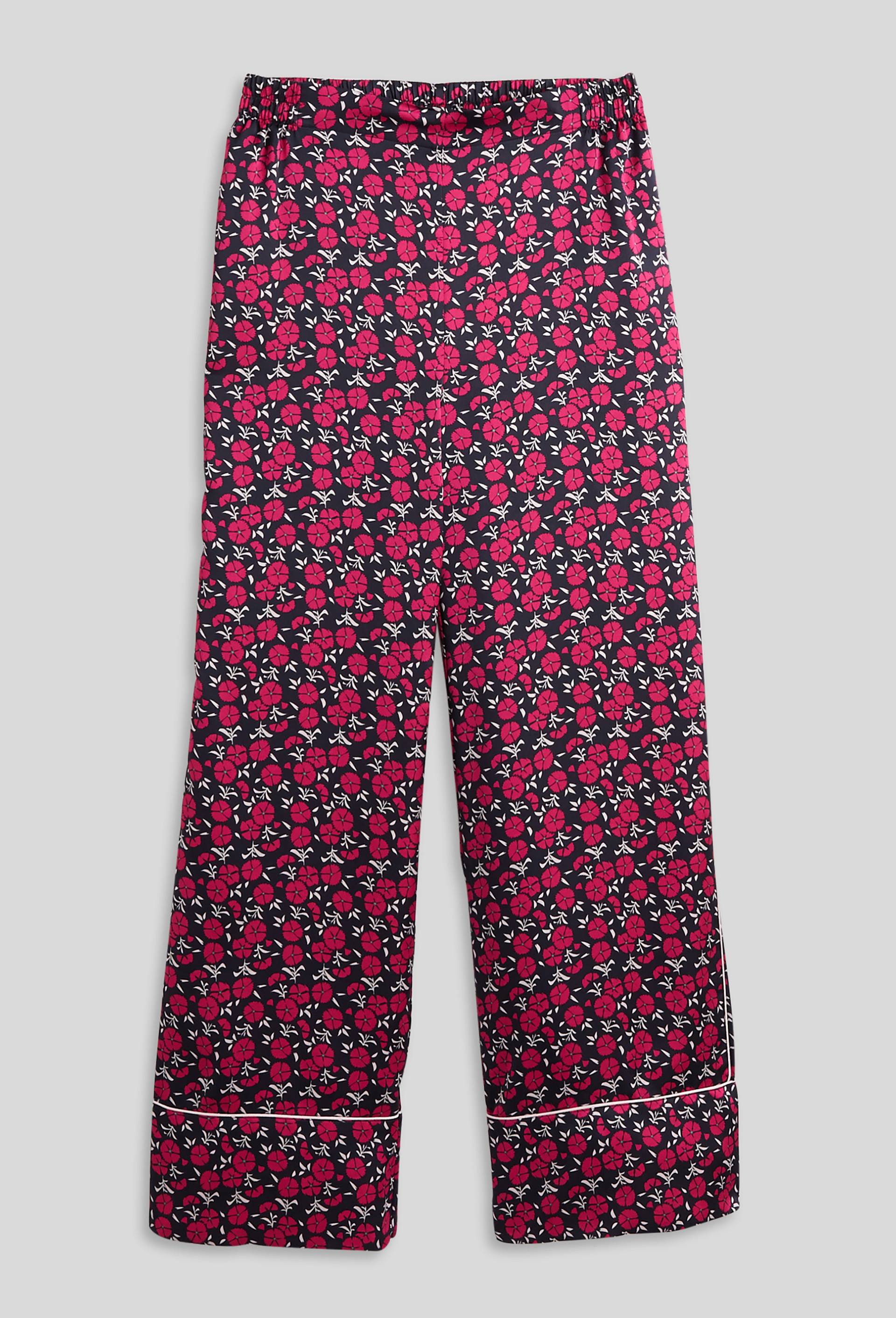 Pantalon large à imprimé Oeko-tex, Bleu foncé, large image number 2