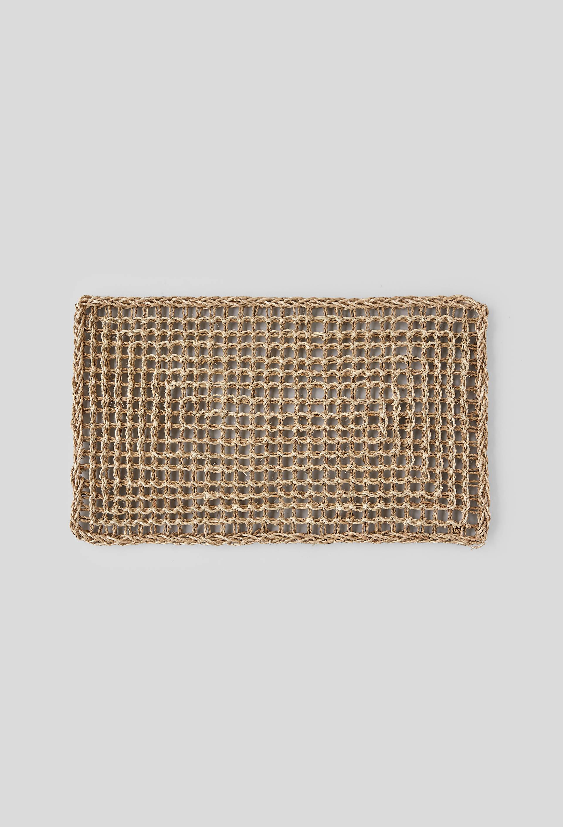 Paillasson en seagrass tresse aéré, Beige clair, large image number 0.0