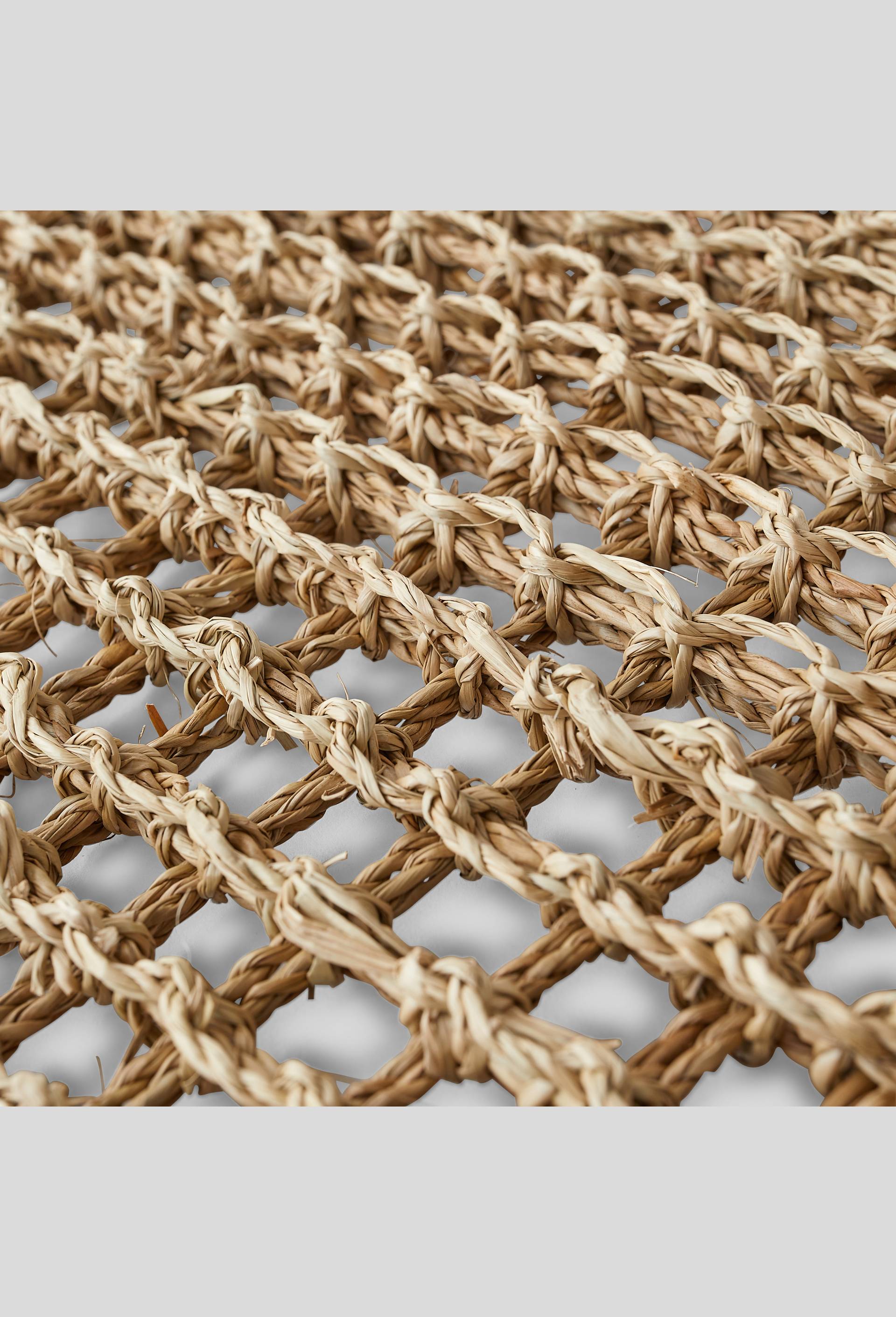 Paillasson en seagrass tresse aéré, Beige clair, large image number 1