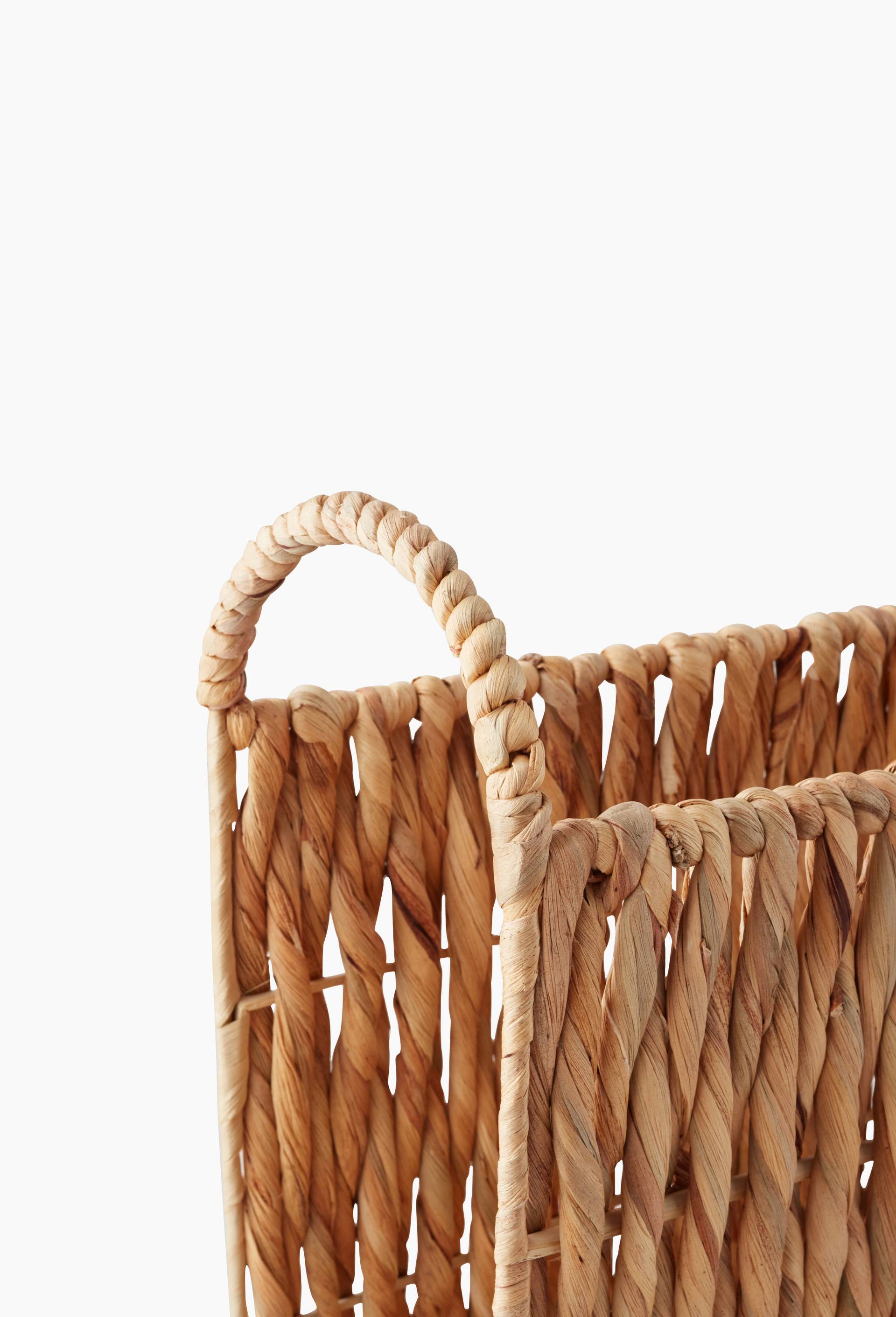 Porte-revues, 37x16xH36cm, en jacinthe d'eau, Beige clair, large image number 1.0