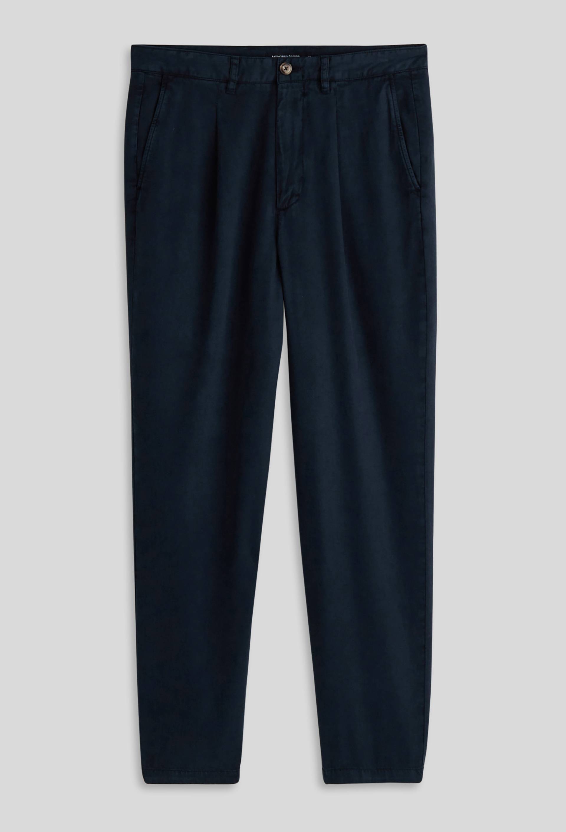 Pantalon en lyocell et coton certifié Lenzing, Bleu foncé, large image number 2