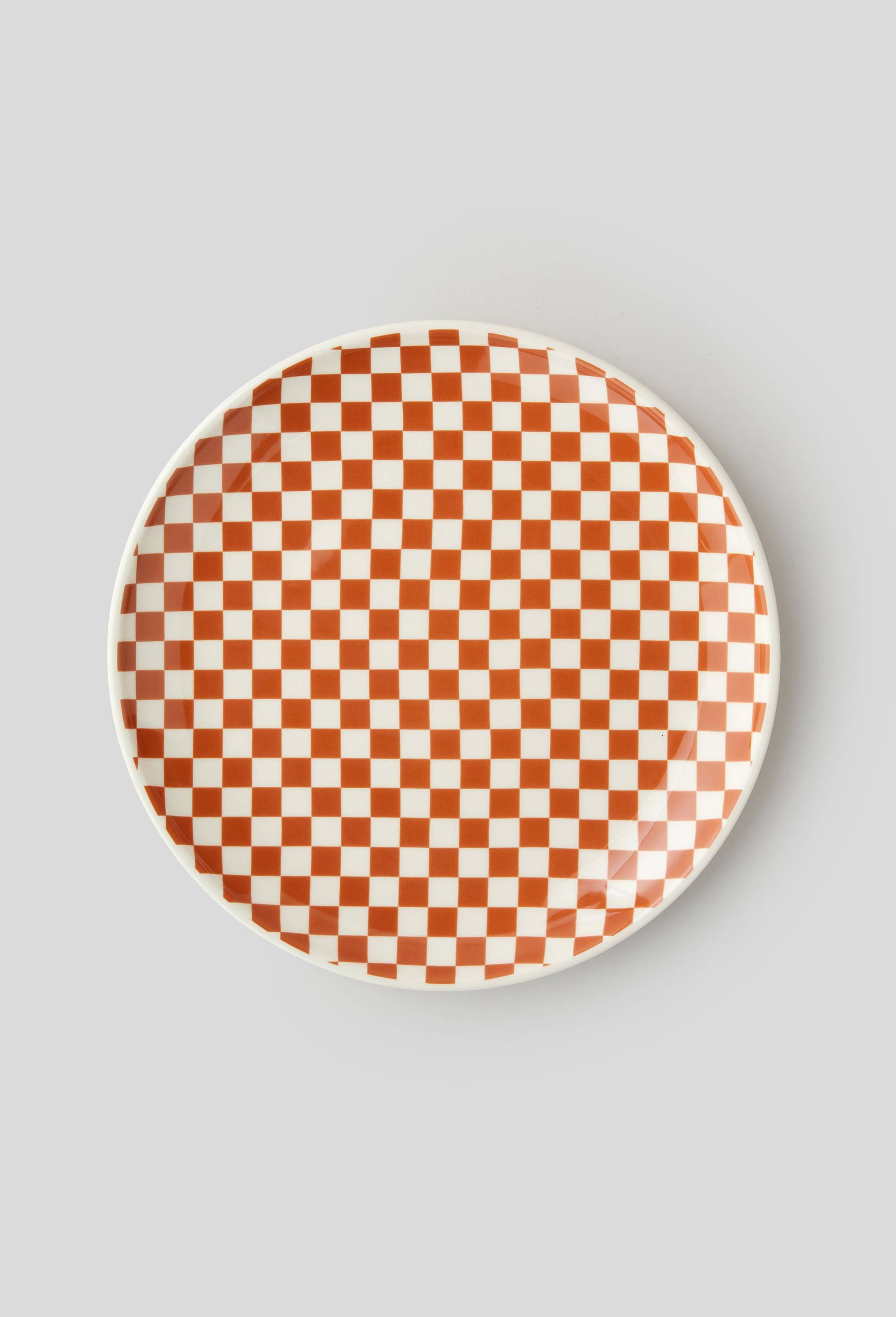 Assiette plate imprimée, 27cm, Brun clair, large image number 0