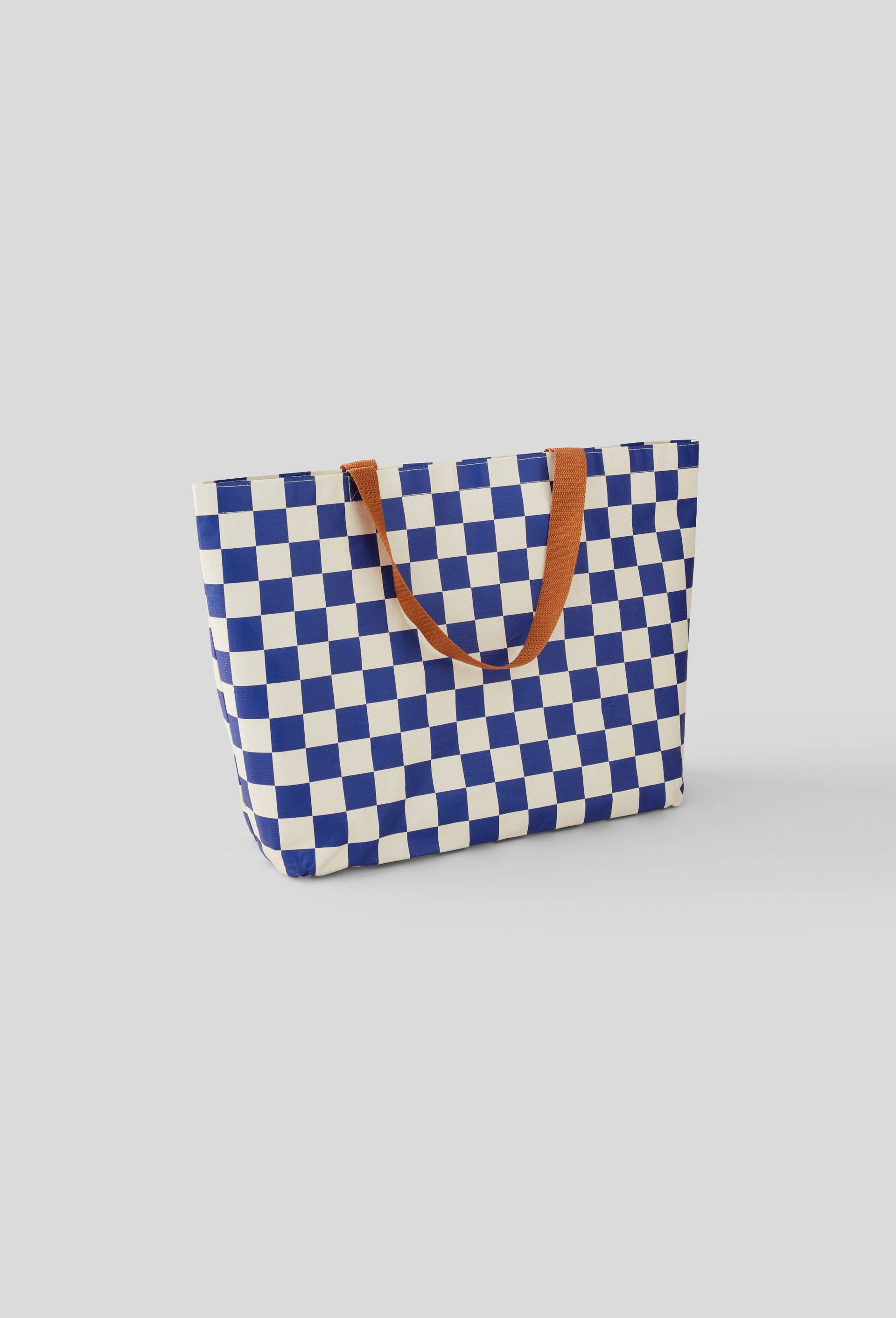 Sac de course, 60cm, Bleu, large image number 0
